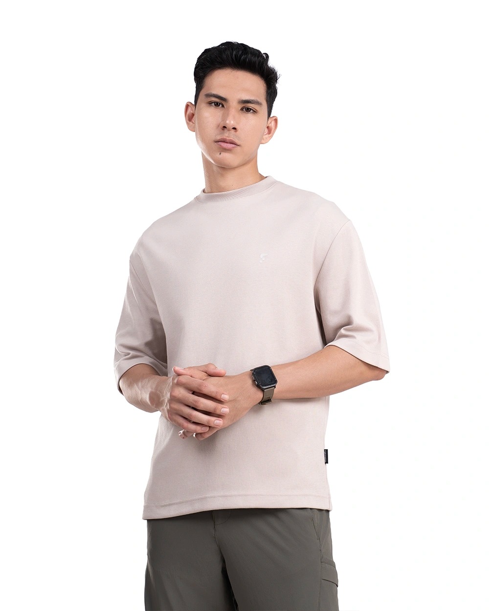 Lightweight Valdan T-Shirt Oversized Black, Brown, Beige