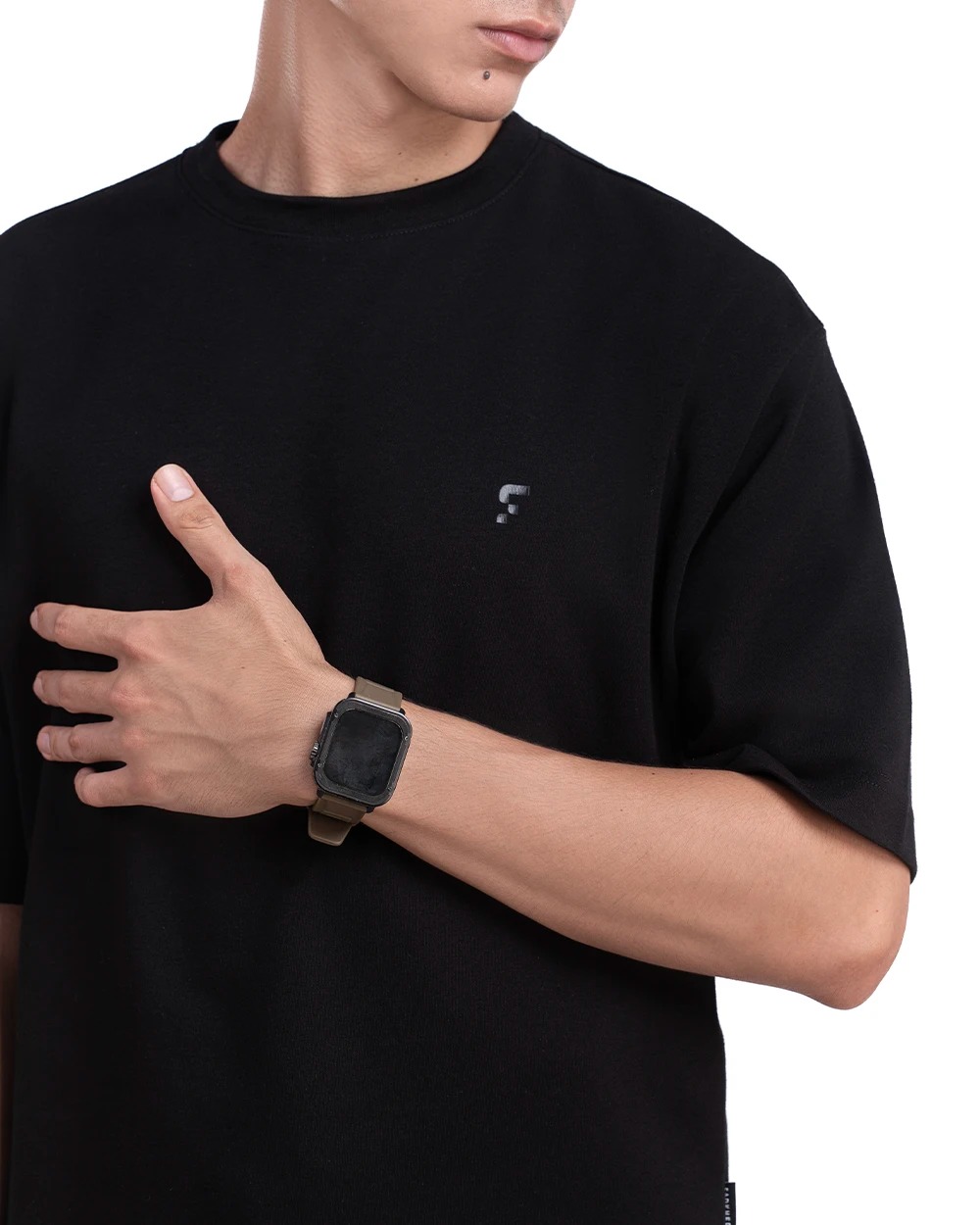 Lightweight Valdan T-Shirt Oversized Black, Brown, Beige