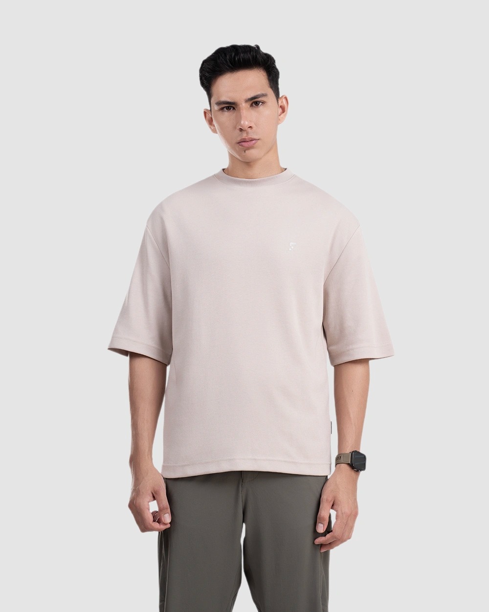 Lightweight Valdan T-Shirt Oversized Black, Brown, Beige