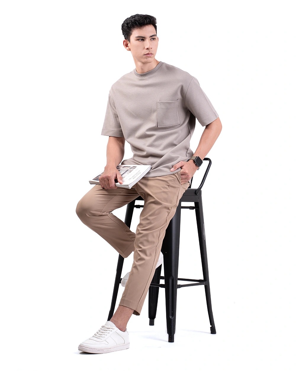 Coolbreeze Xaver 2.0 T-Shirt Oversized Khaki, Navy, White, dan Black