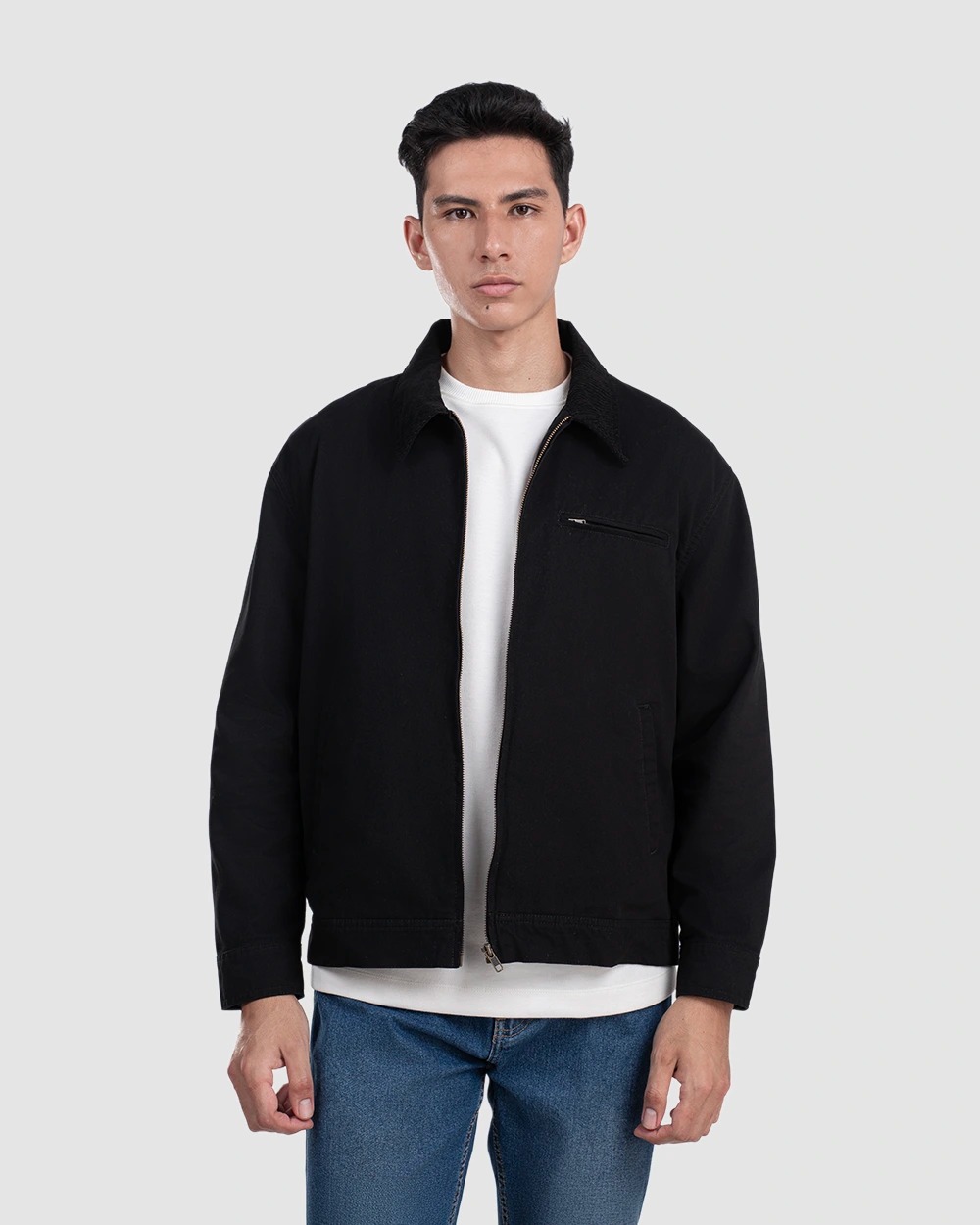 Zaen Work Jacket Khaki dan Black