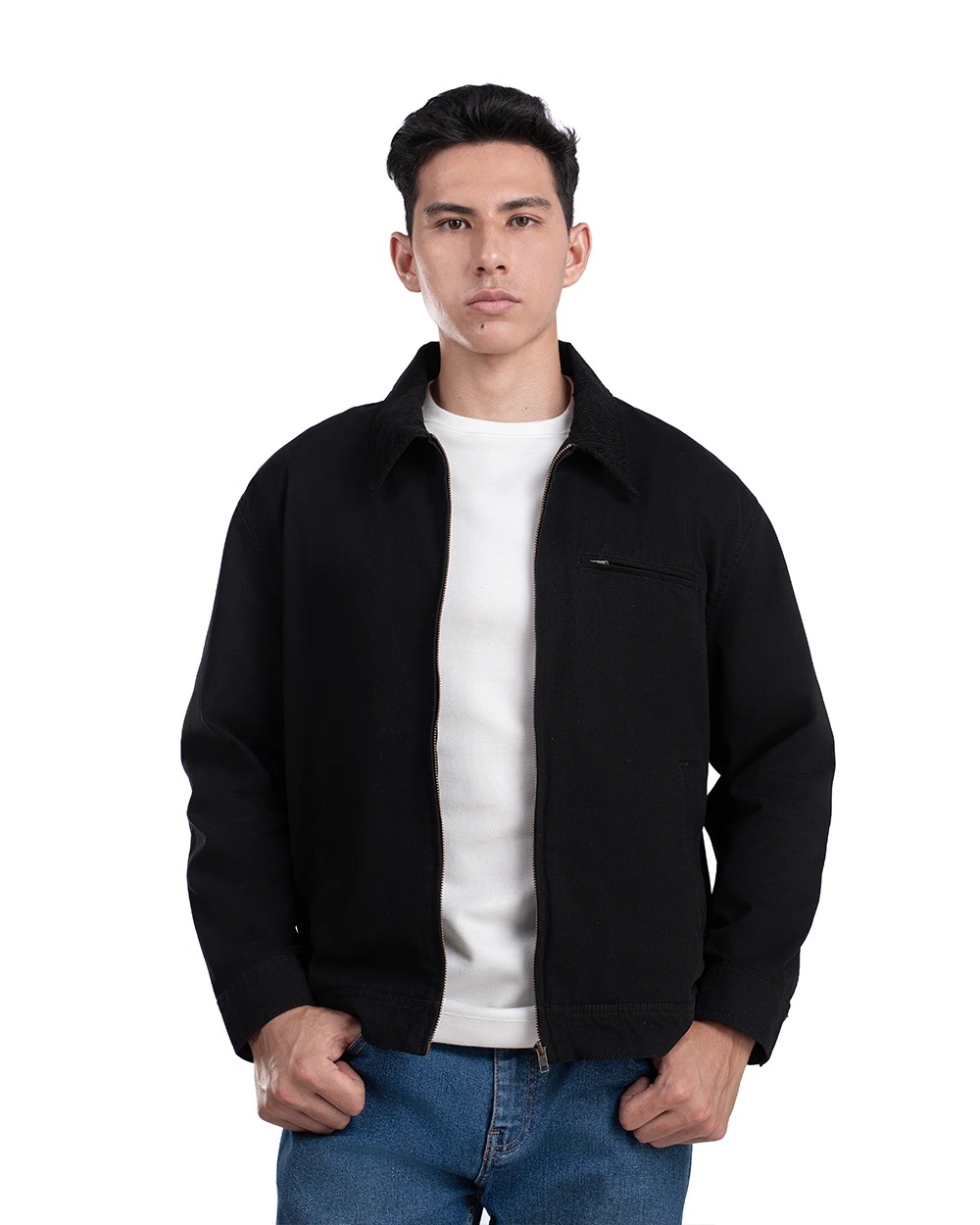 Zaen Work Jacket Khaki dan Black