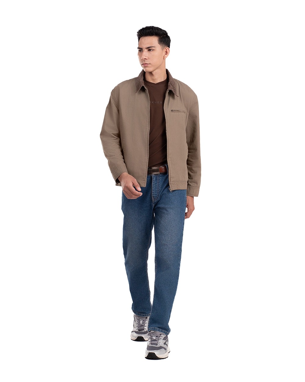 Zaen Work Jacket Khaki dan Black