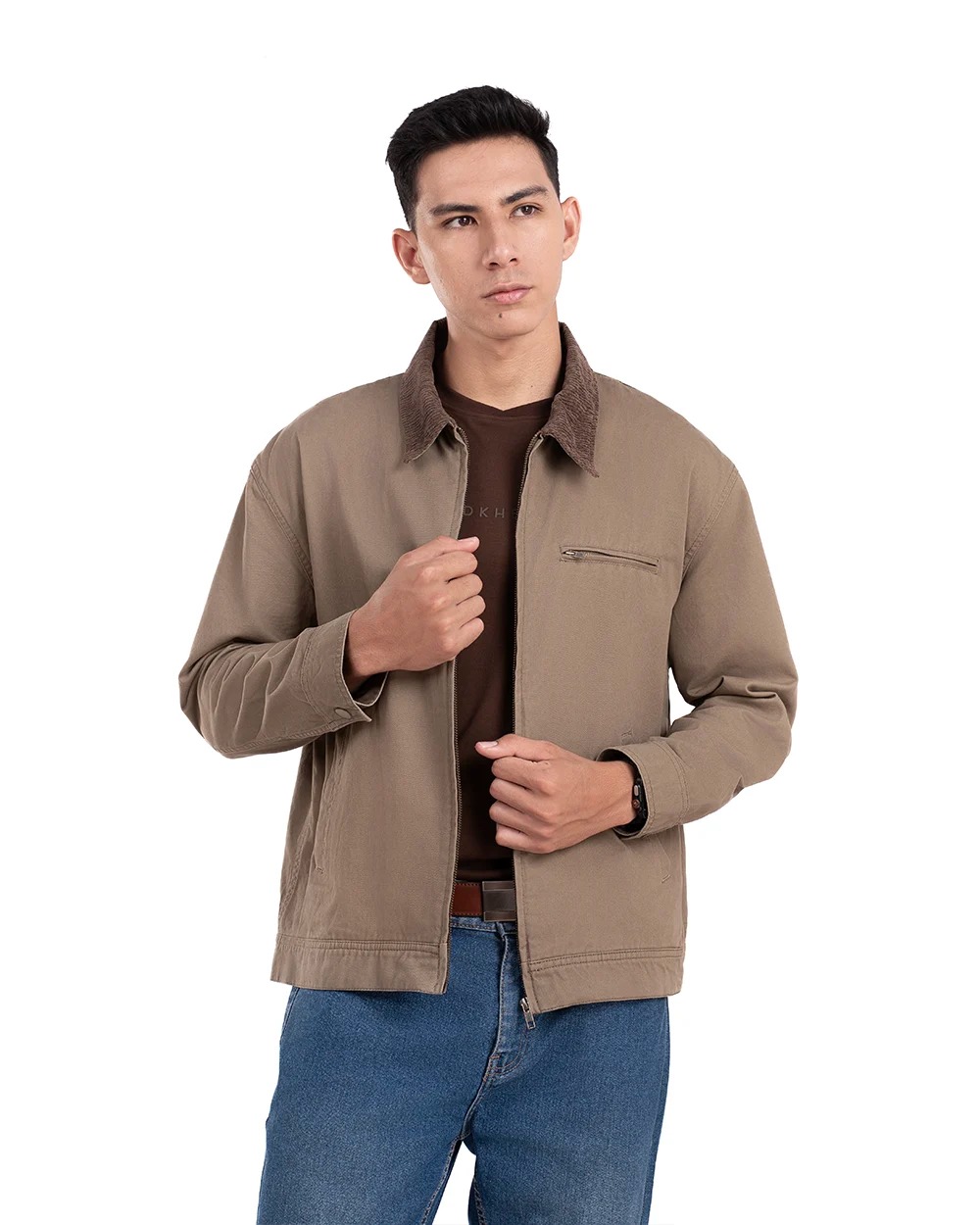 Zaen Work Jacket Khaki dan Black