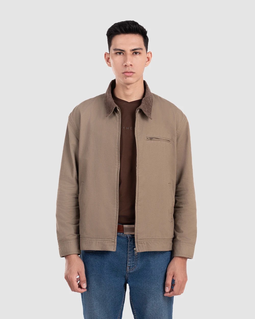 Zaen Work Jacket Khaki dan Black