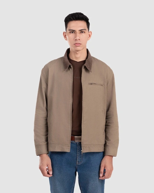 Zaen Work Jacket Khaki dan Black