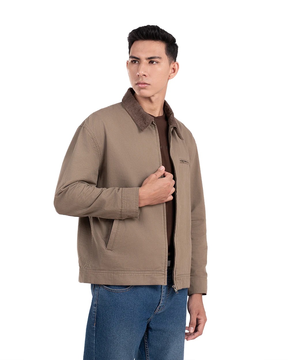 Zaen Work Jacket Khaki dan Black