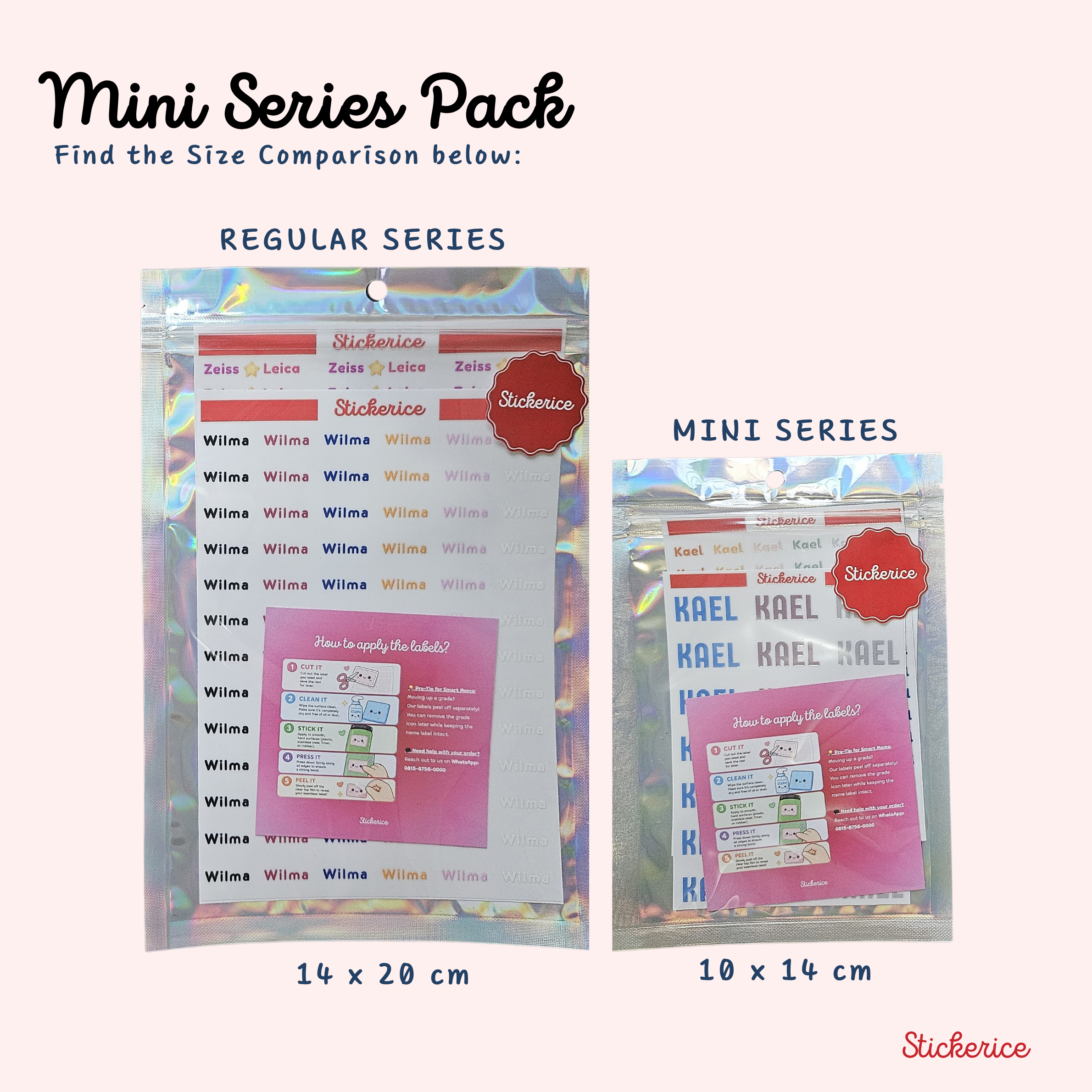 Sticker Label Custom Anti Air - Mini Size (10 x 14cm)
