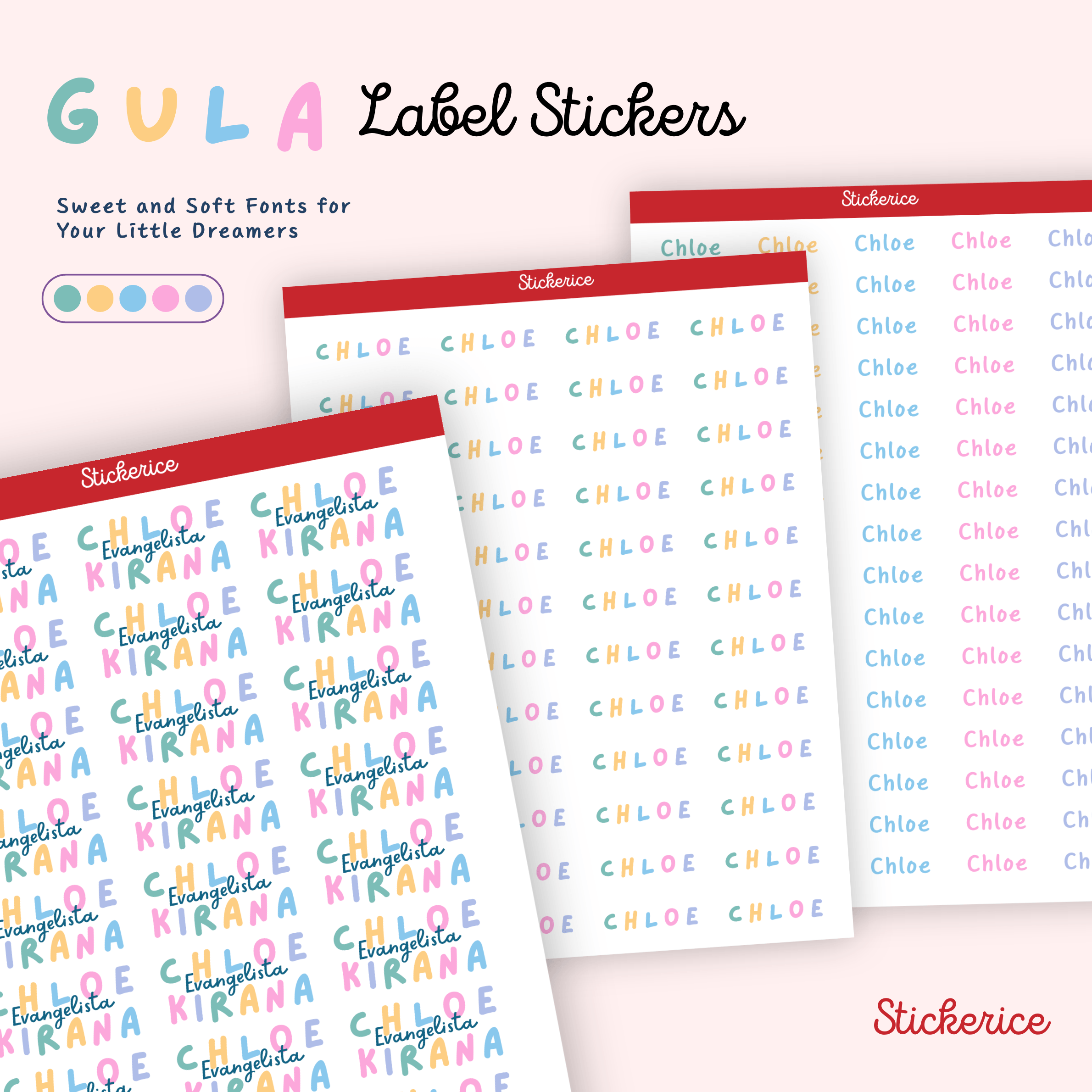 Gula Package Name Label Stickers