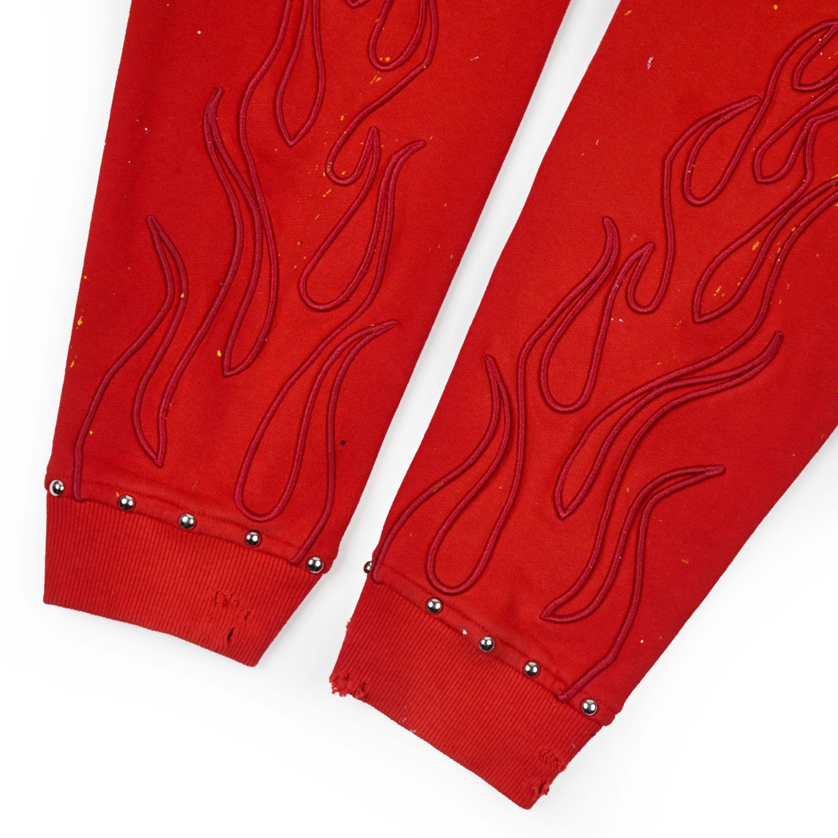 Copy of VERSANUE - INFERNO RED ZIP HOODIE 