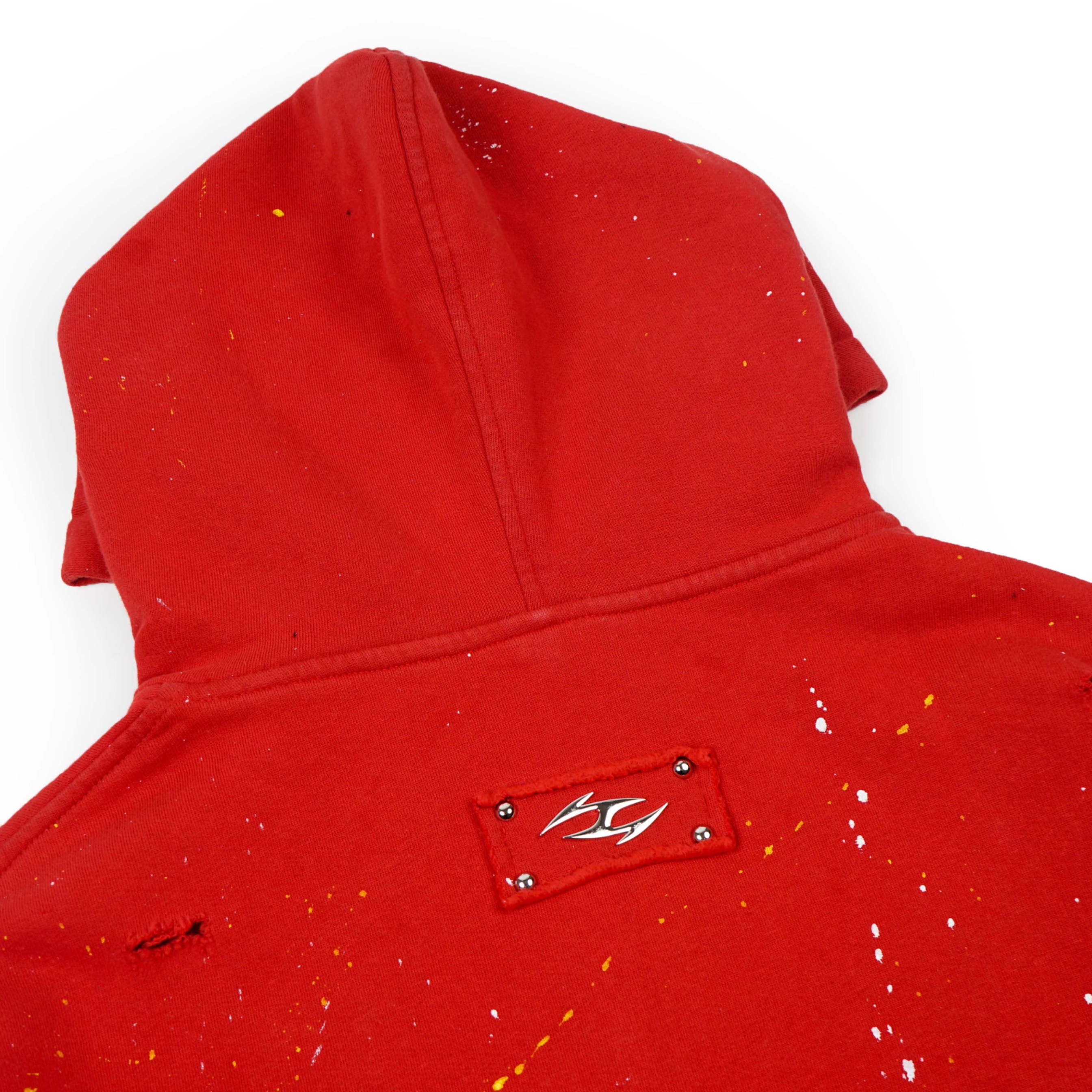 Copy of VERSANUE - INFERNO RED ZIP HOODIE 