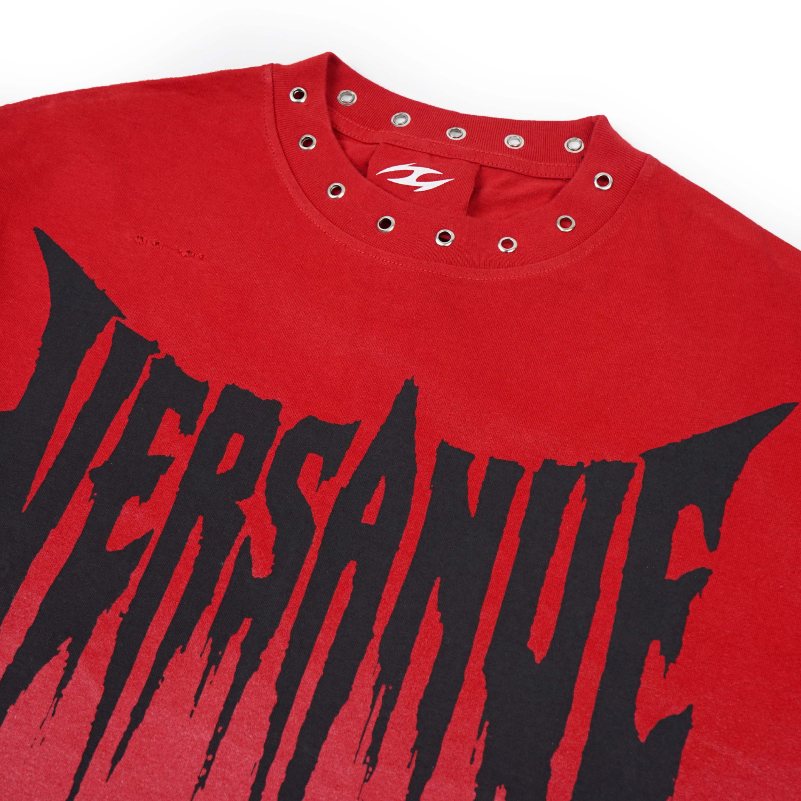 VERSANUE - CYBER PIERCED CRIMSON RED TEE