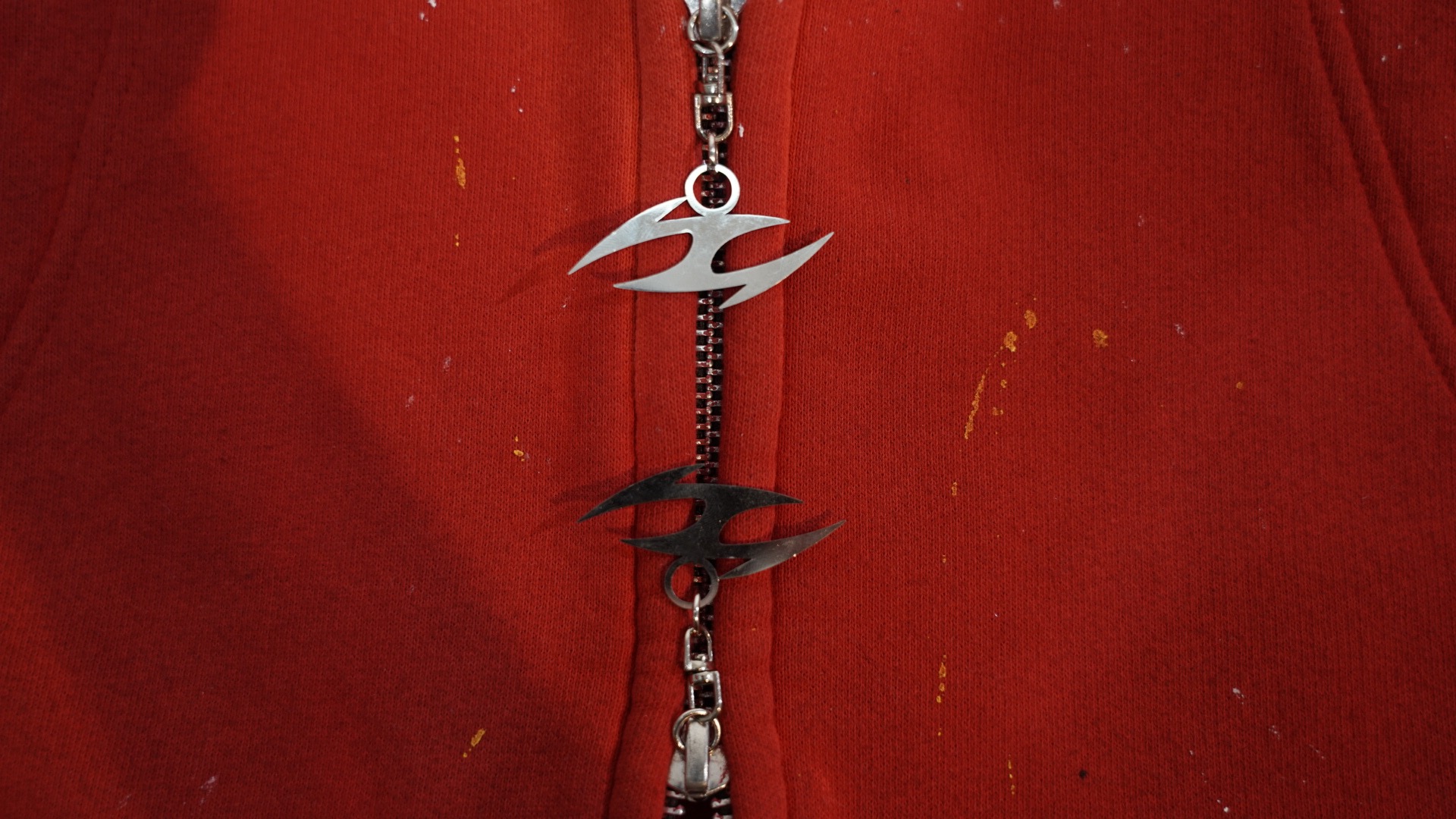 Copy of VERSANUE - INFERNO RED ZIP HOODIE 