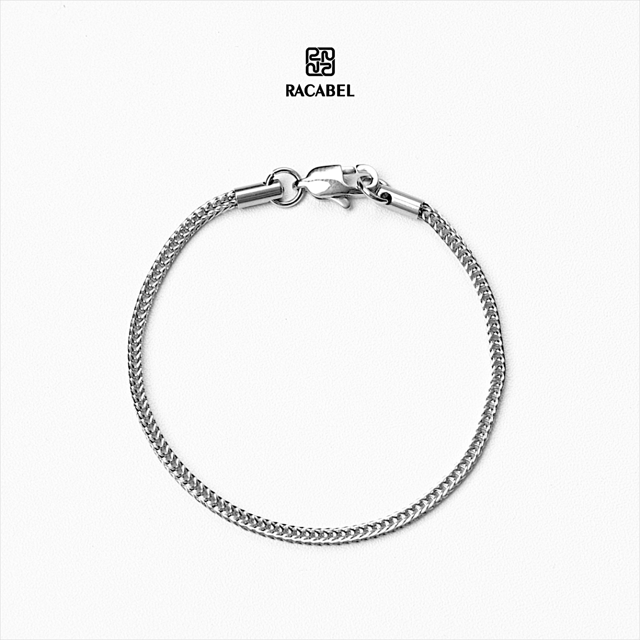 Racabel Aeris Bracelet Unisex - Gelang Silver Pria - Wanita Titanium Steel Anti Karat