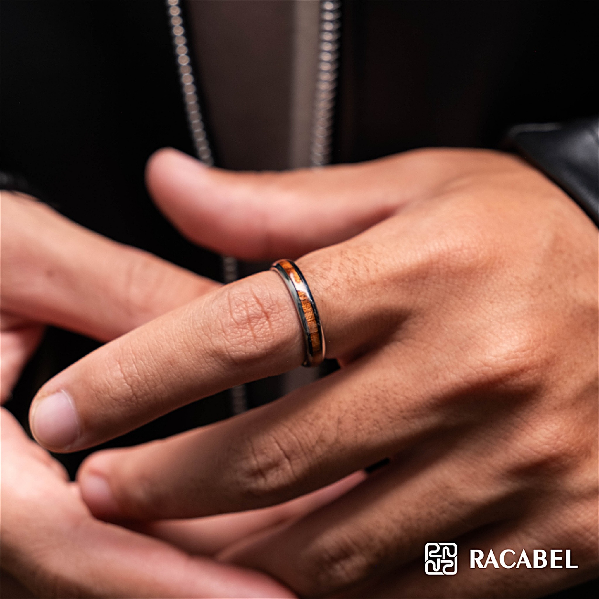 Racabel Argon Silver Ring – Cincin Tungsten Pria Wanita Silver Anti Karat