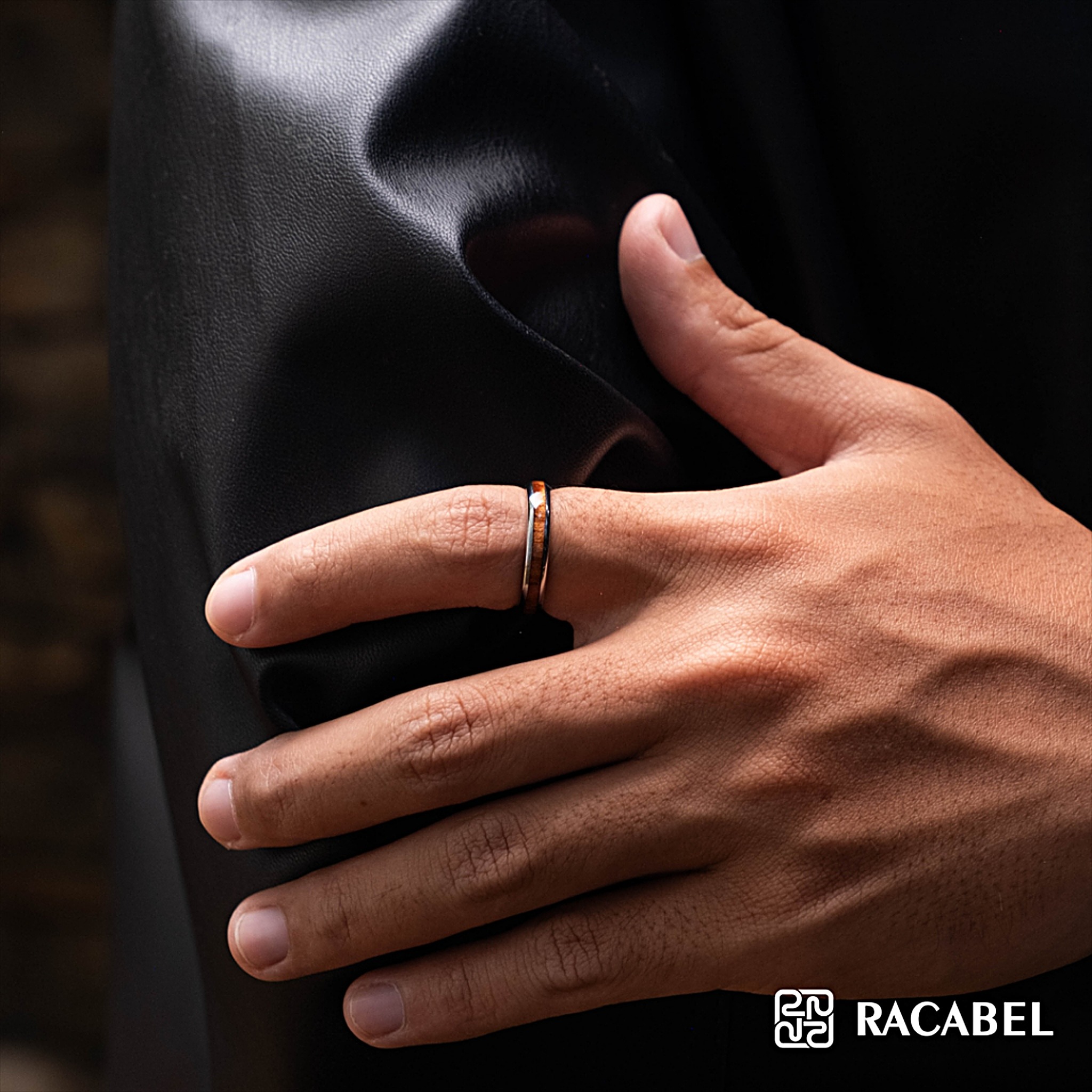 Racabel Argon Silver Ring – Cincin Tungsten Pria Wanita Silver Anti Karat
