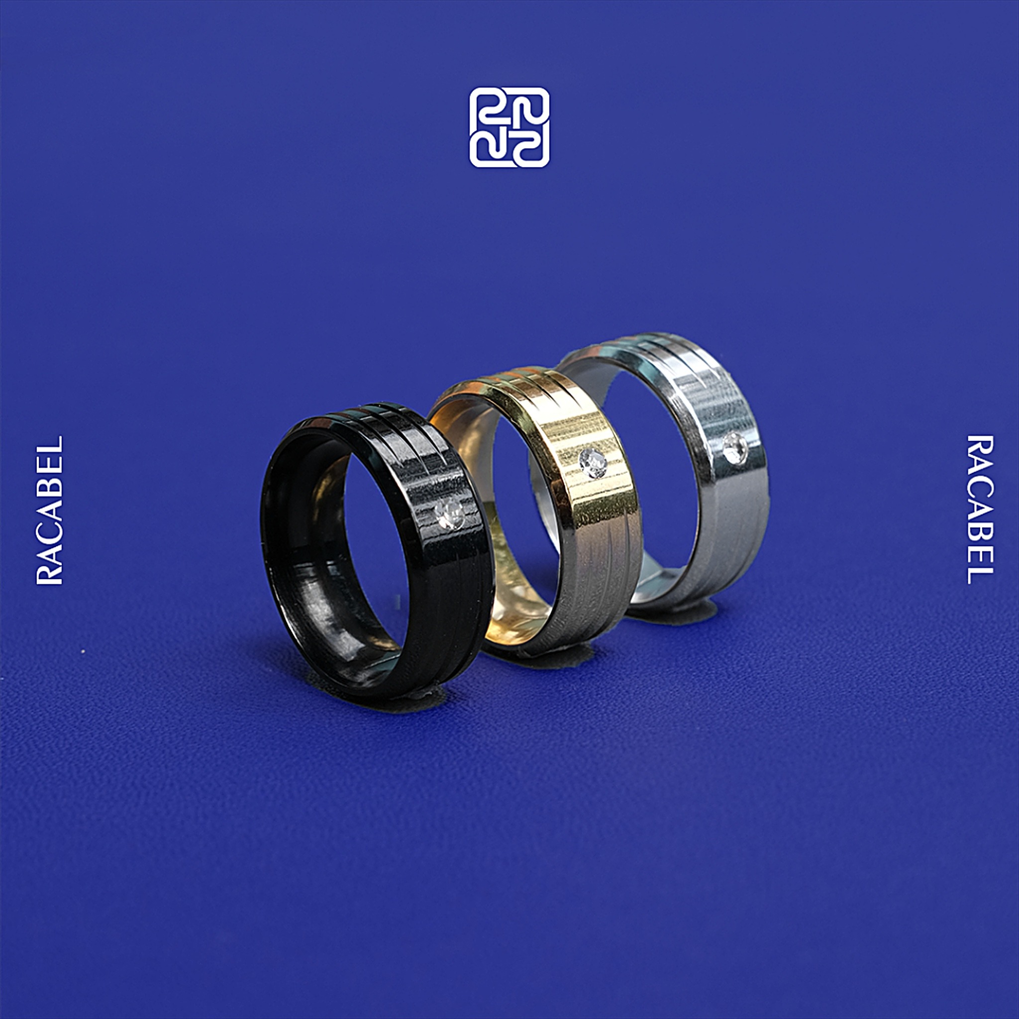 Racabel Astra Ring - Cincin Pria Wanita Titanium Anti Karat