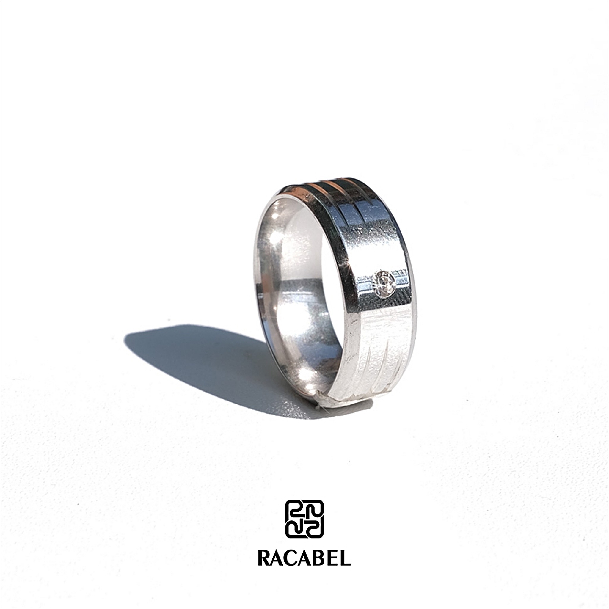 Racabel Astra Ring - Cincin Pria Wanita Titanium Anti Karat