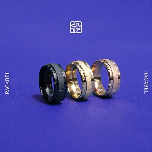 Racabel Aternus Ring - Cincin Pria Wanita Titanium Anti Karat