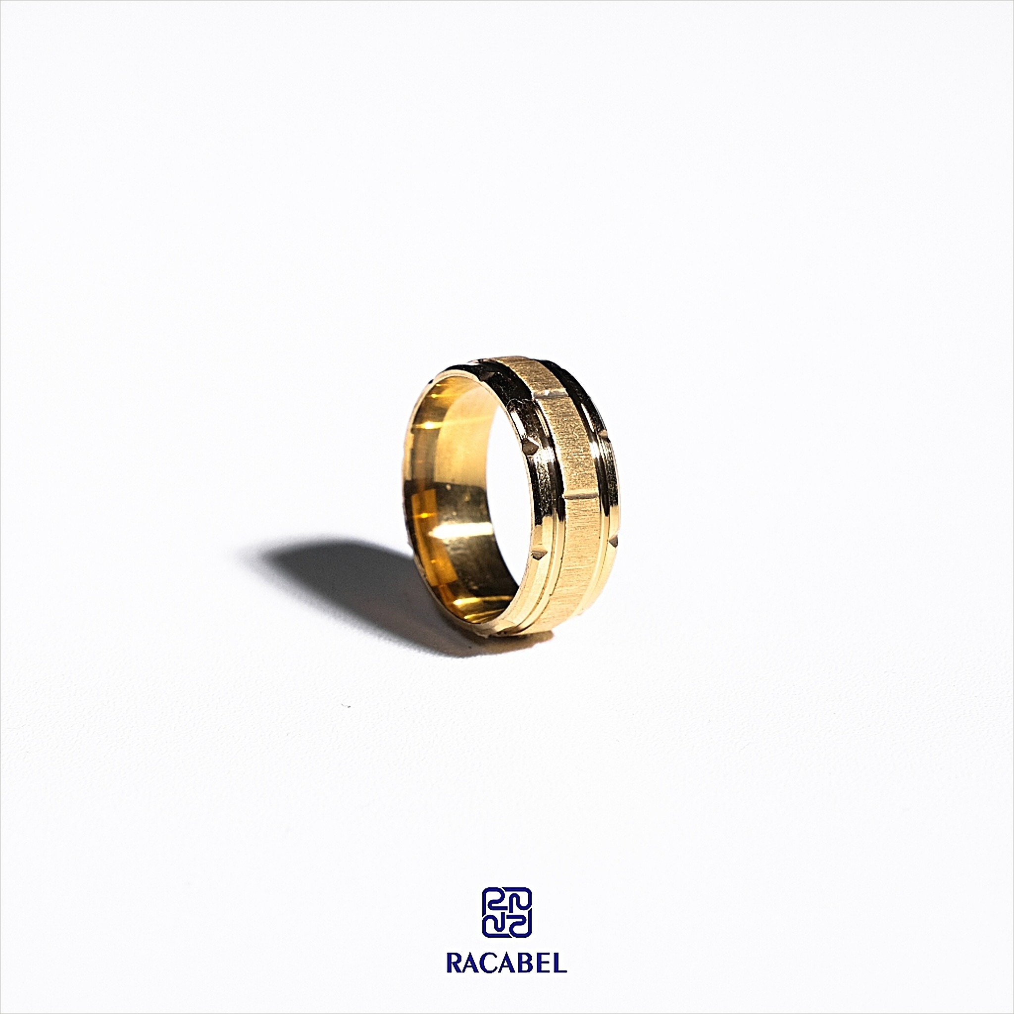 Racabel Aternus Ring - Cincin Pria Wanita Titanium Anti Karat