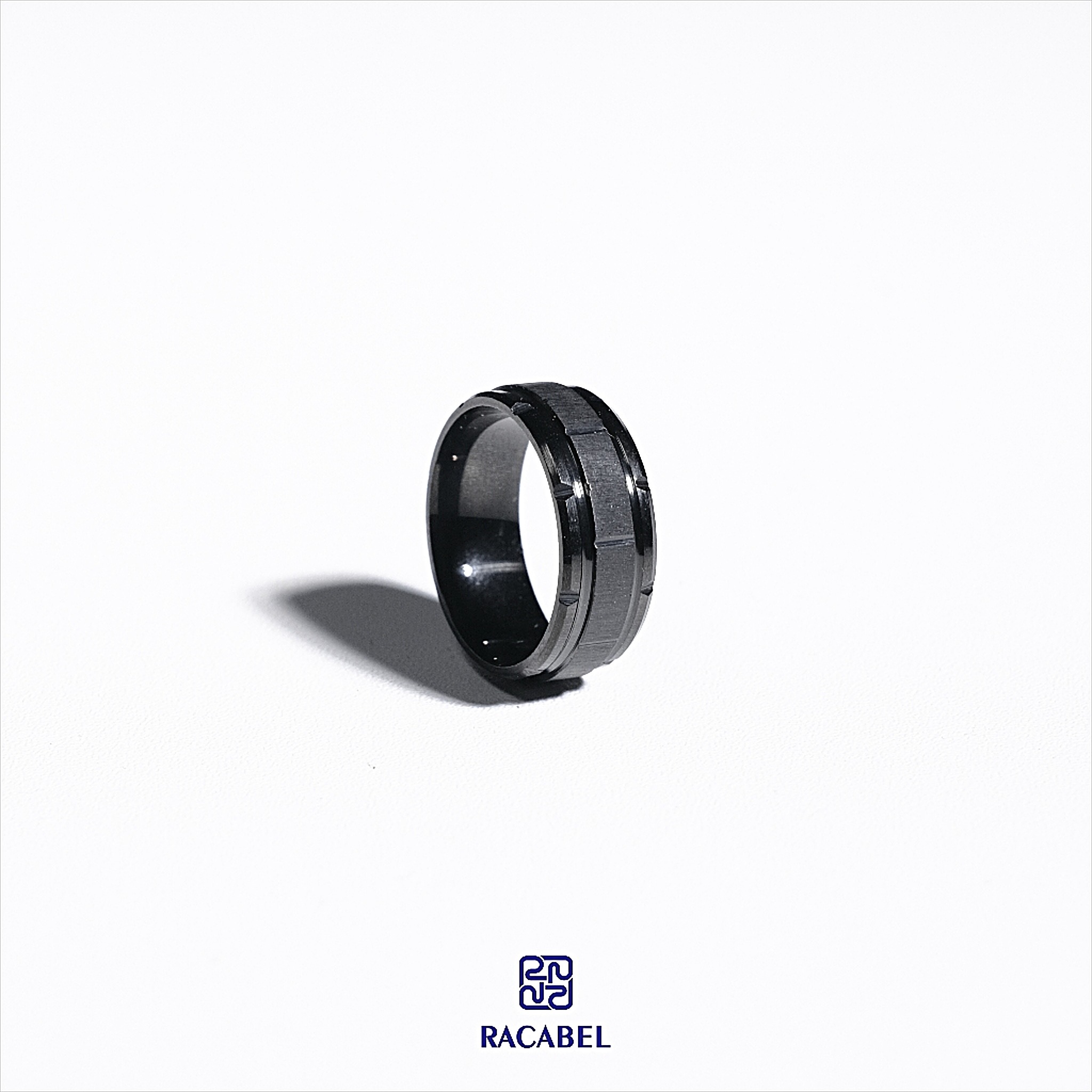 Racabel Aternus Ring - Cincin Pria Wanita Titanium Anti Karat