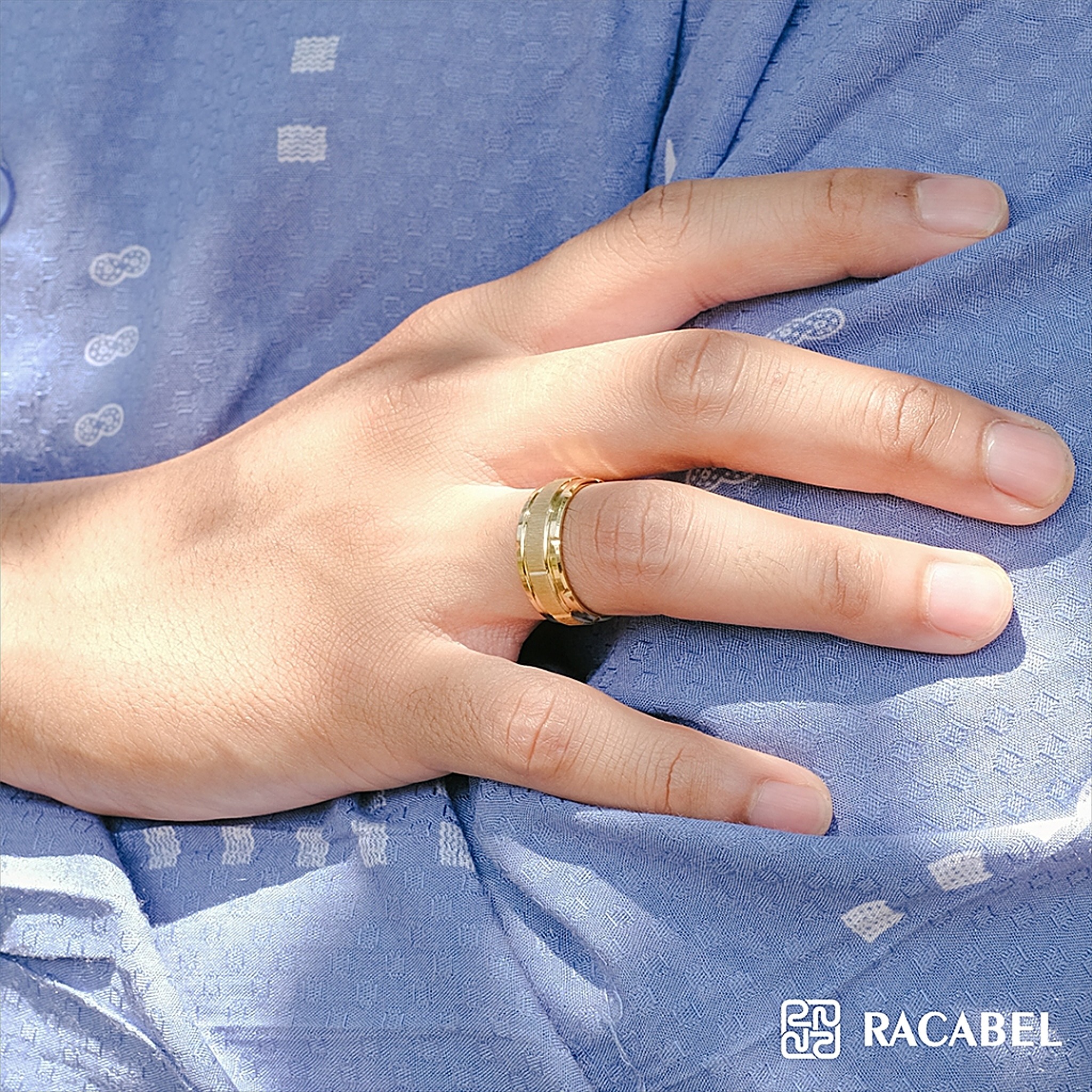 Racabel Aternus Ring - Cincin Pria Wanita Titanium Anti Karat