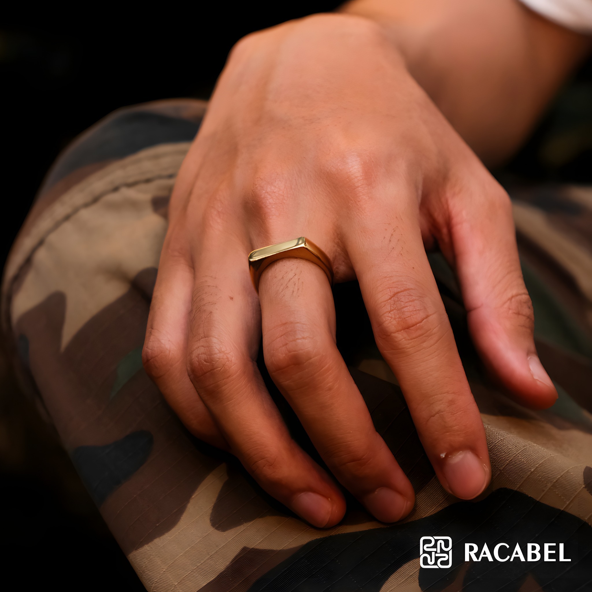 Racabel Axium Ring - Cincin Pria Wanita Titanium Anti Karat