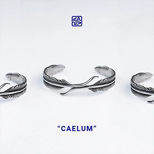 Racabel Caelum Bangle - Gelang Pria Wanita Stainless Steel Anti Karat