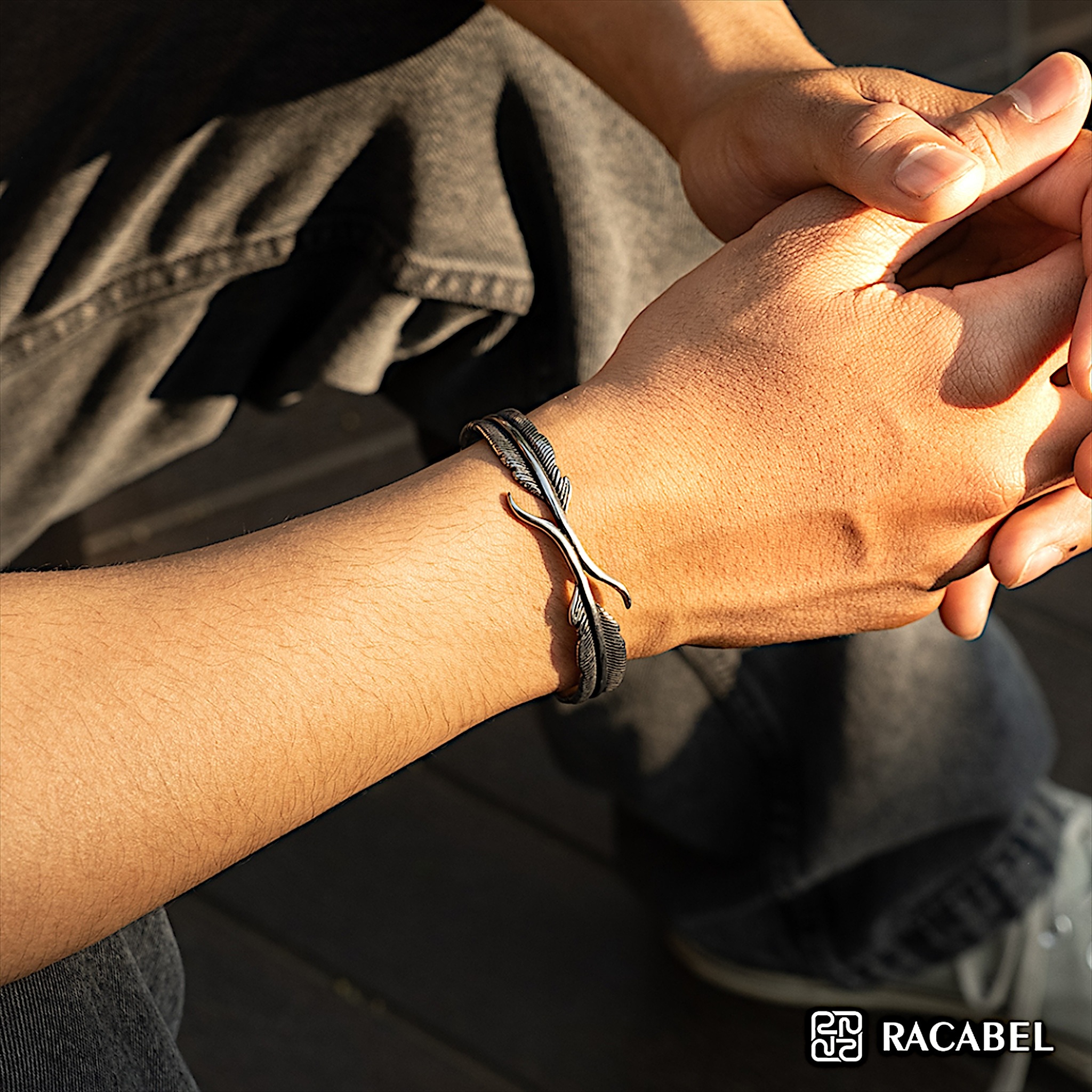 Racabel Caelum Bangle - Gelang Pria Wanita Stainless Steel Anti Karat