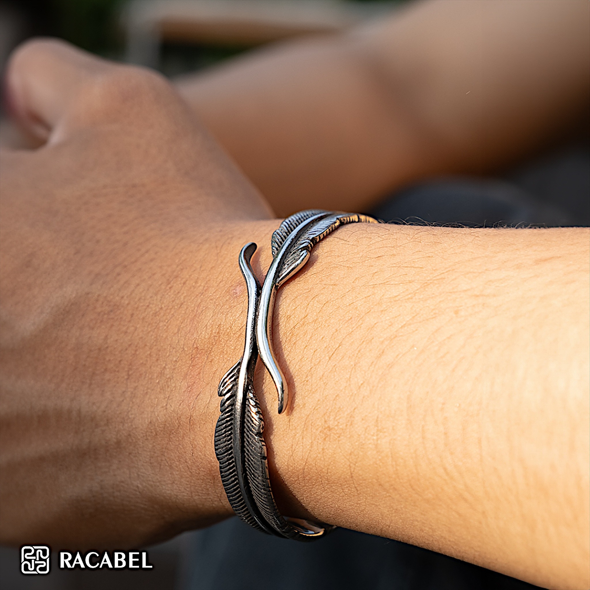 Racabel Caelum Bangle - Gelang Pria Wanita Stainless Steel Anti Karat