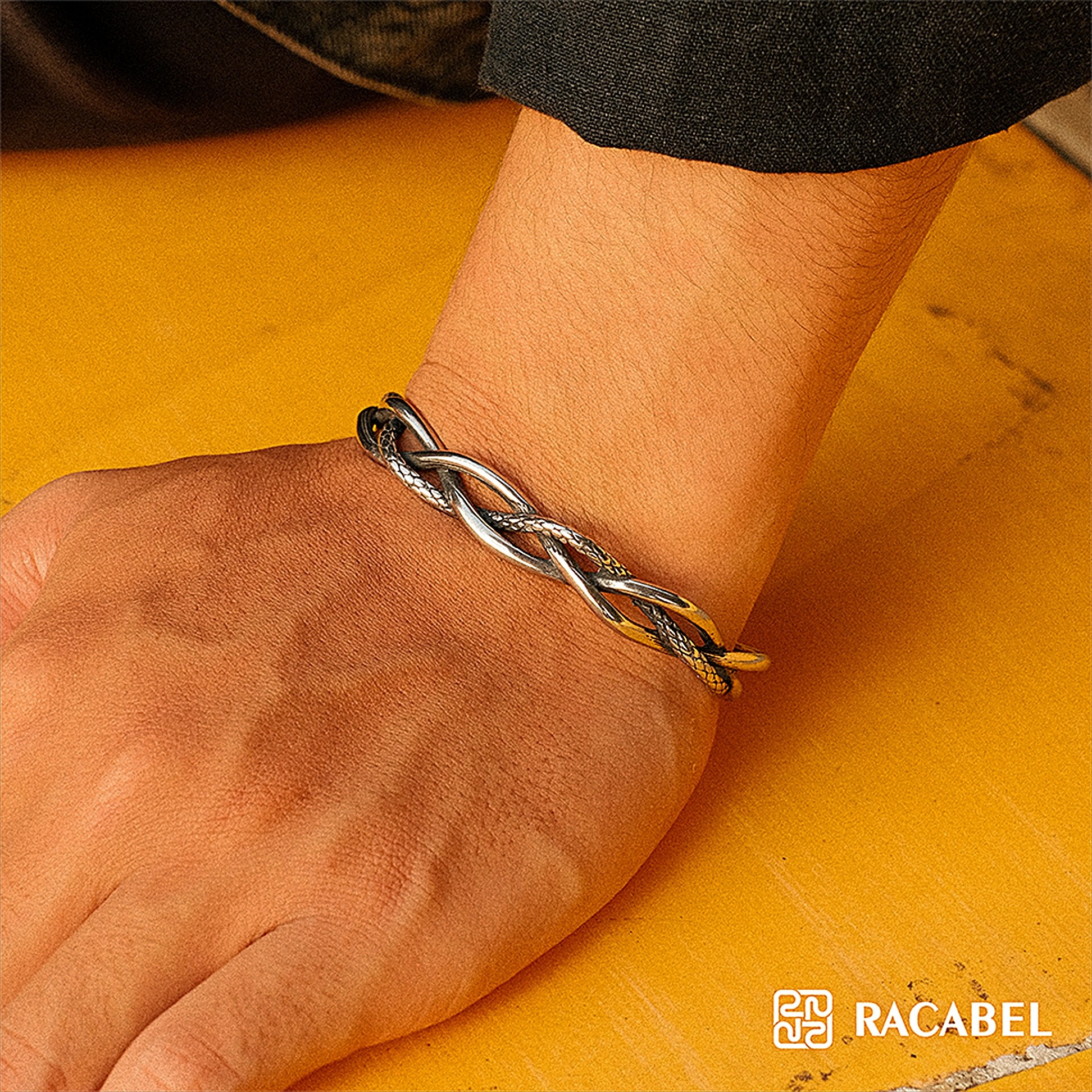 Racabel Chimera Bangle - Gelang Pria Wanita Stainless Steel Anti Karat