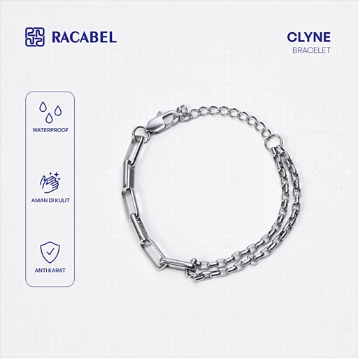 Racabel Clyne Bracelet - Gelang Tangan Anti Karat Pria & Wanita Stainless Steel - Casual Series
