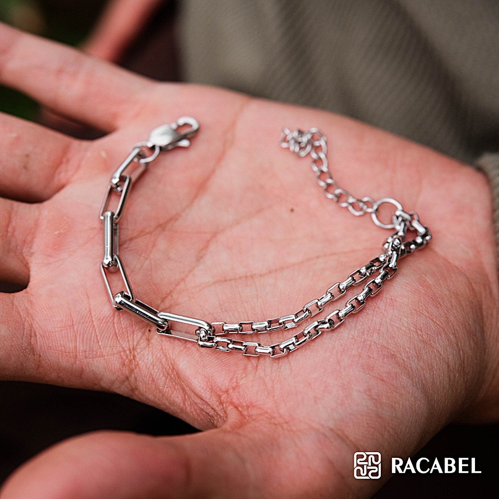 Racabel Clyne Bracelet - Gelang Tangan Anti Karat Pria & Wanita Stainless Steel - Casual Series