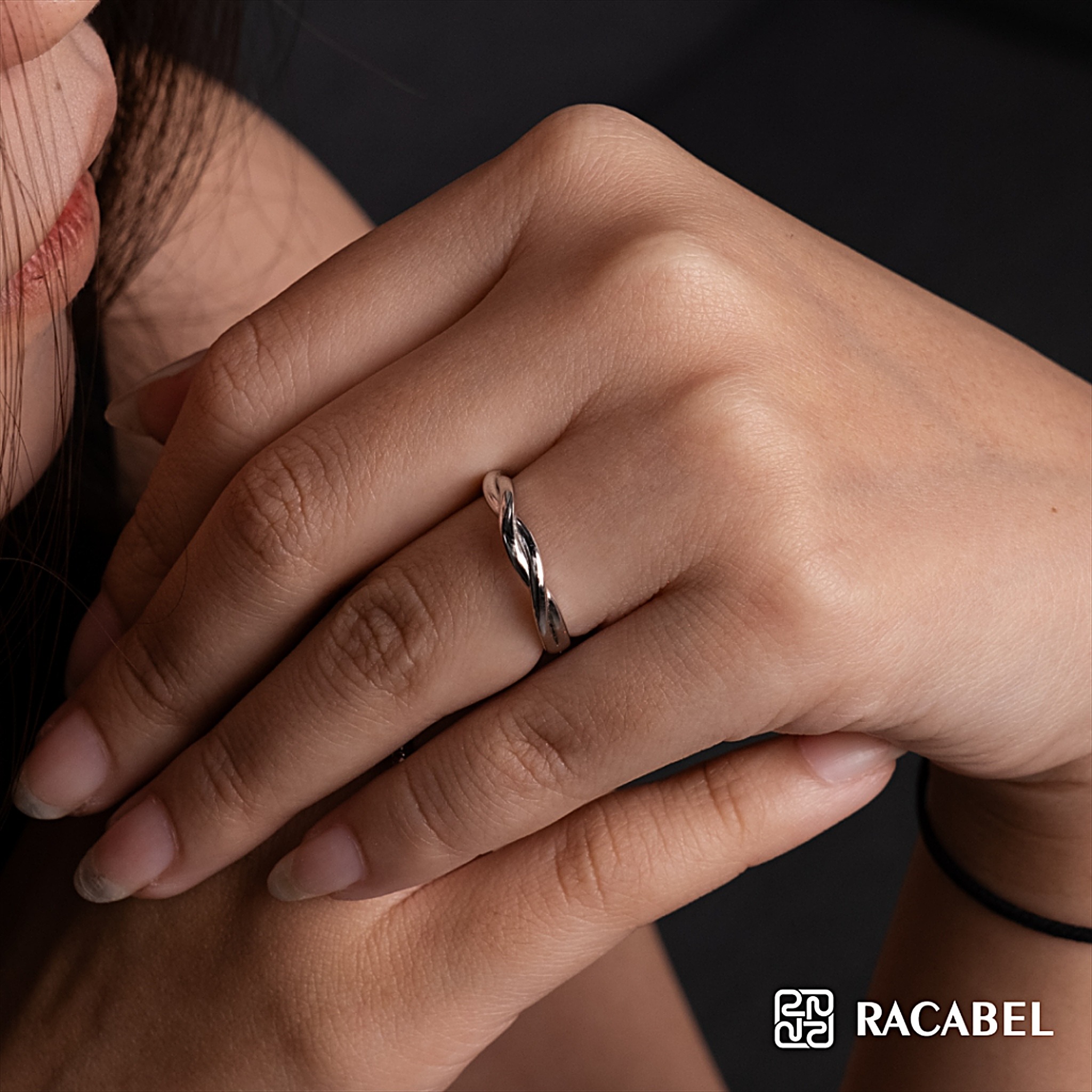 Racabel Elyze Ring - Cincin Pria Wanita Perak Asli Silver 999 Anti Karat