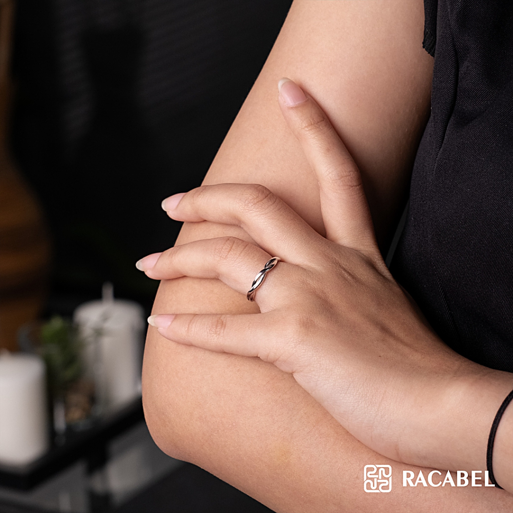 Racabel Elyze Ring - Cincin Pria Wanita Perak Asli Silver 999 Anti Karat