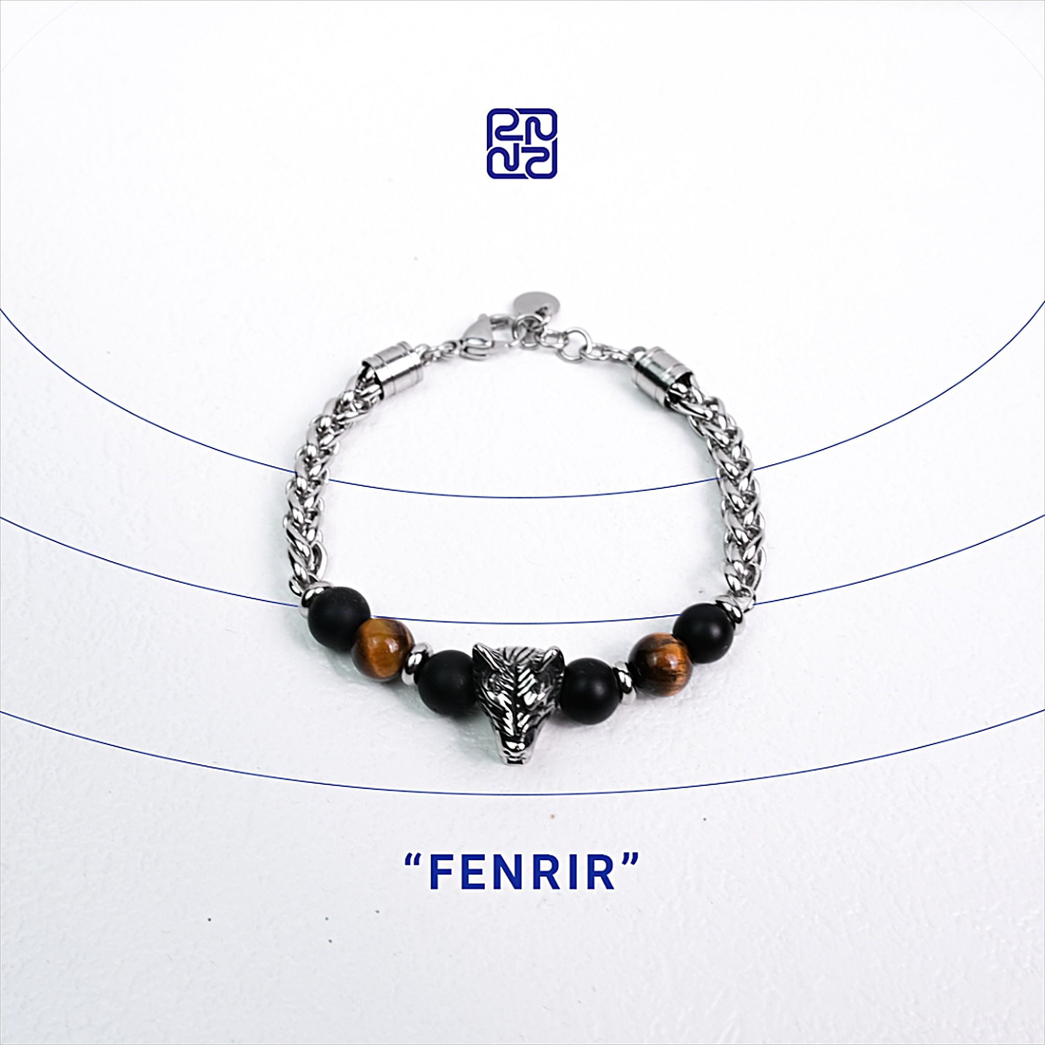Racabel Fenrir Bracelet - Gelang Batu Alam untuk Pria