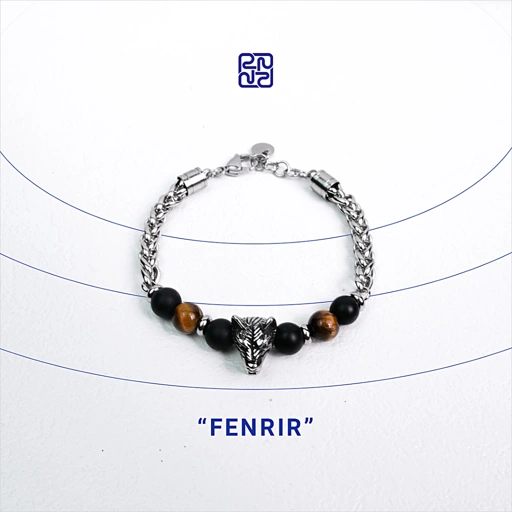 Racabel Fenrir Bracelet - Gelang Batu Alam untuk Pria