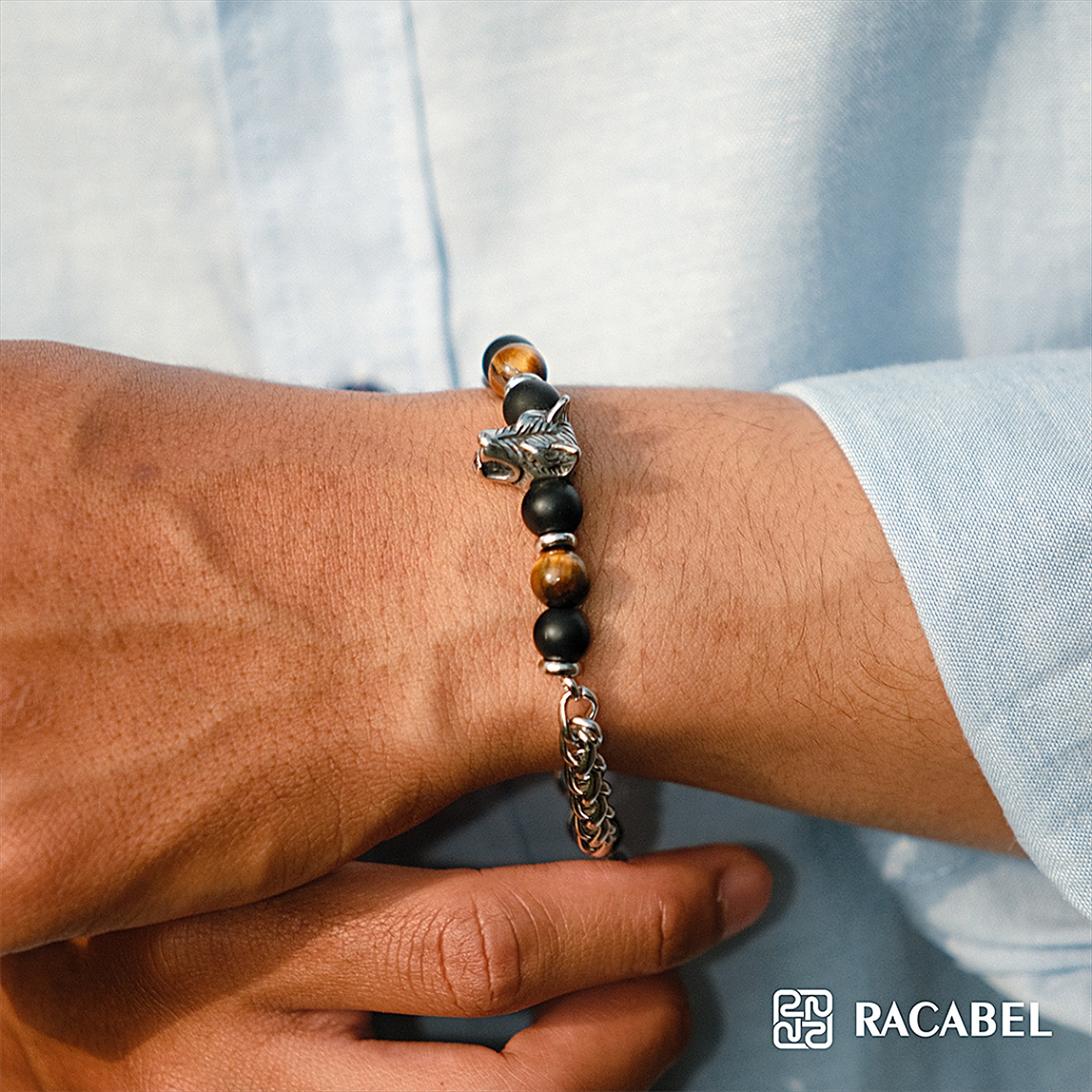 Racabel Fenrir Bracelet - Gelang Batu Alam untuk Pria