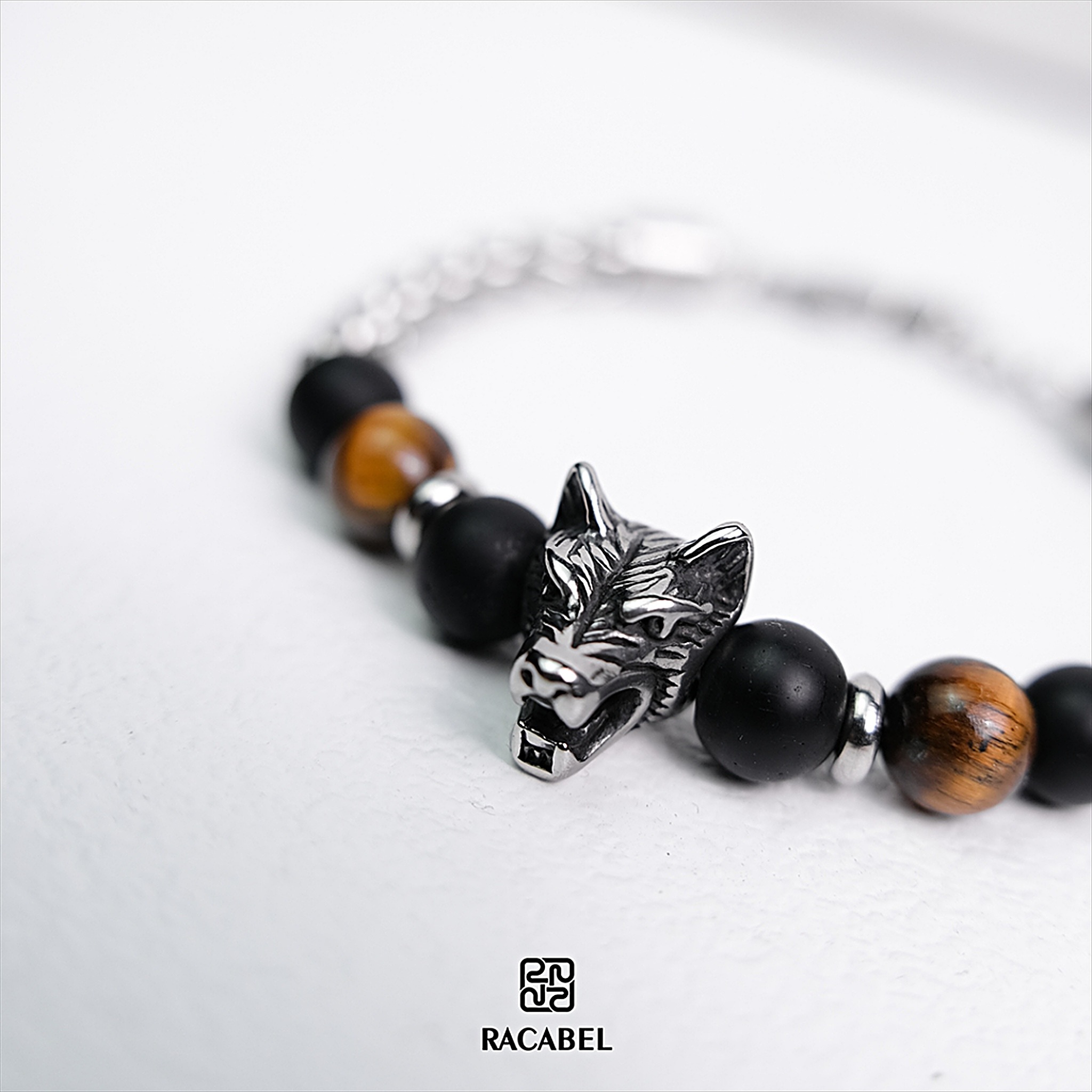 Racabel Fenrir Bracelet - Gelang Batu Alam untuk Pria