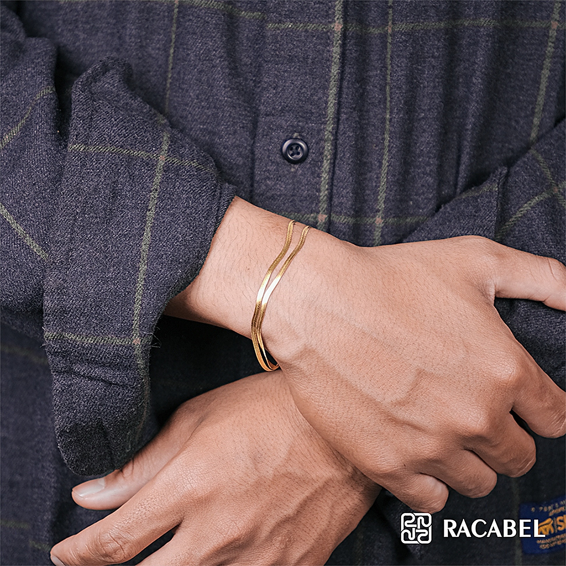 Racabel Gamelius Bracelet - Gelang Tangan Anti Karat Pria & Wanita Stainless Steel - Casual Series