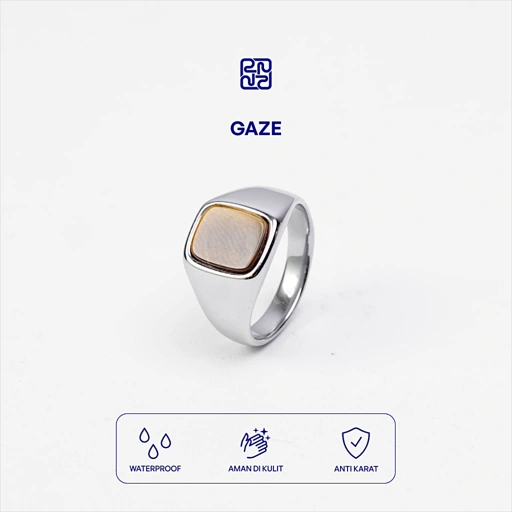 Racabel Gaze Ring - Cincin Pria Wanita Titanium Anti Karat