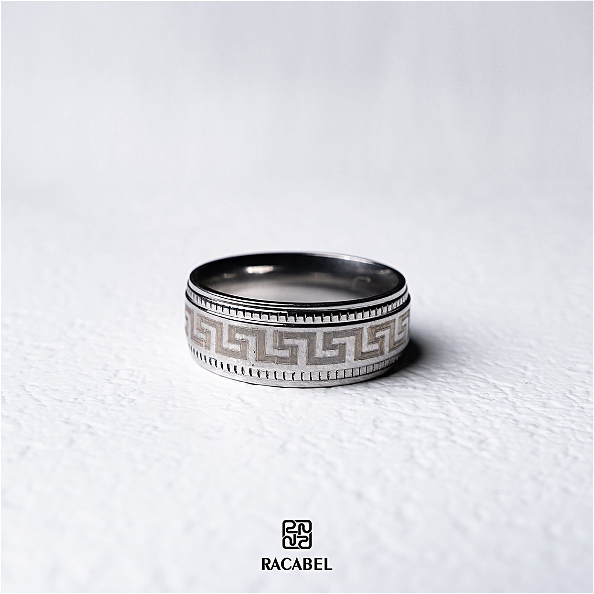 Racabel Inka Ring - Cincin Pria Wanita Titanium Anti Karat