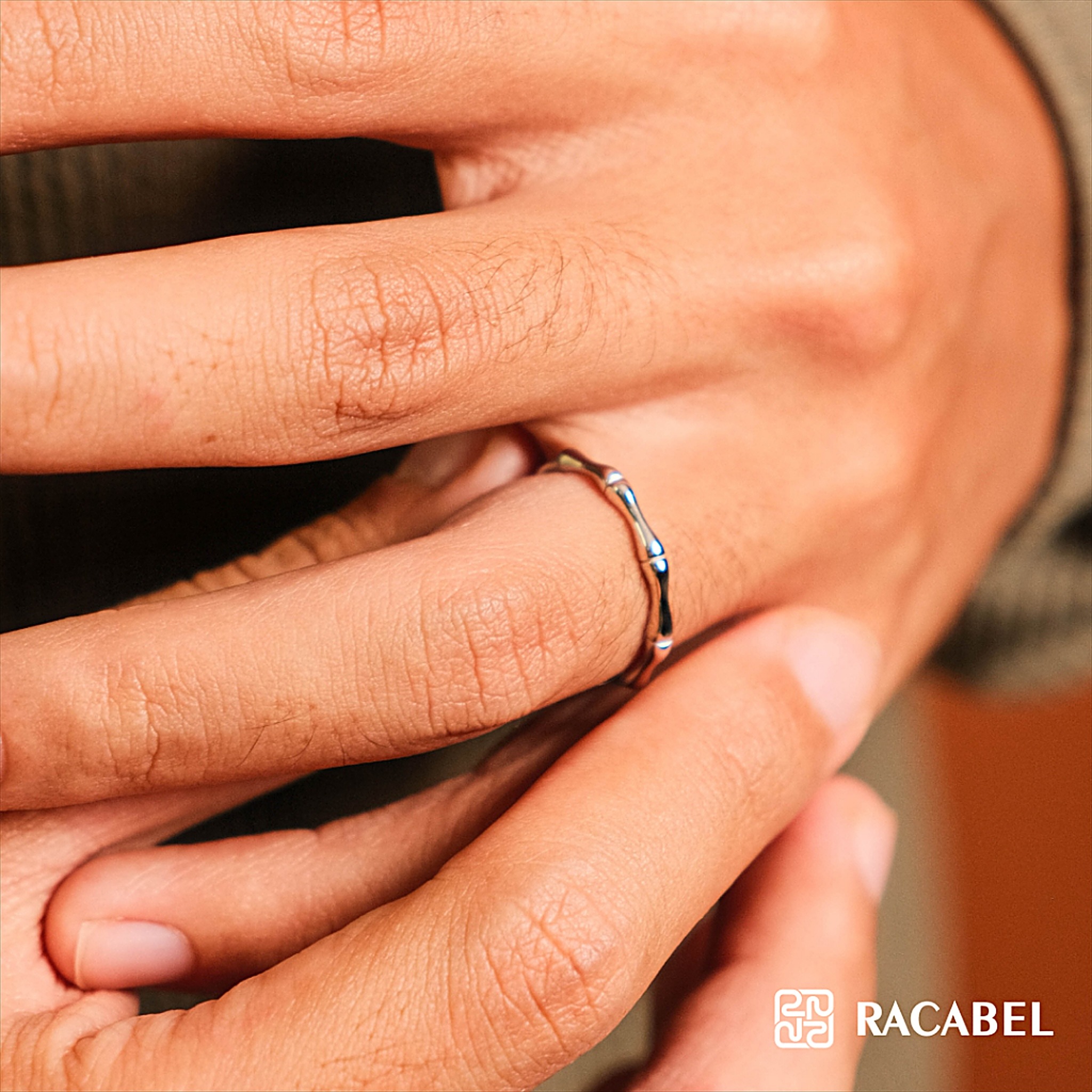Racabel Kairo Ring - Cincin Pria Wanita Perak Asli Silver 999 Anti Karat