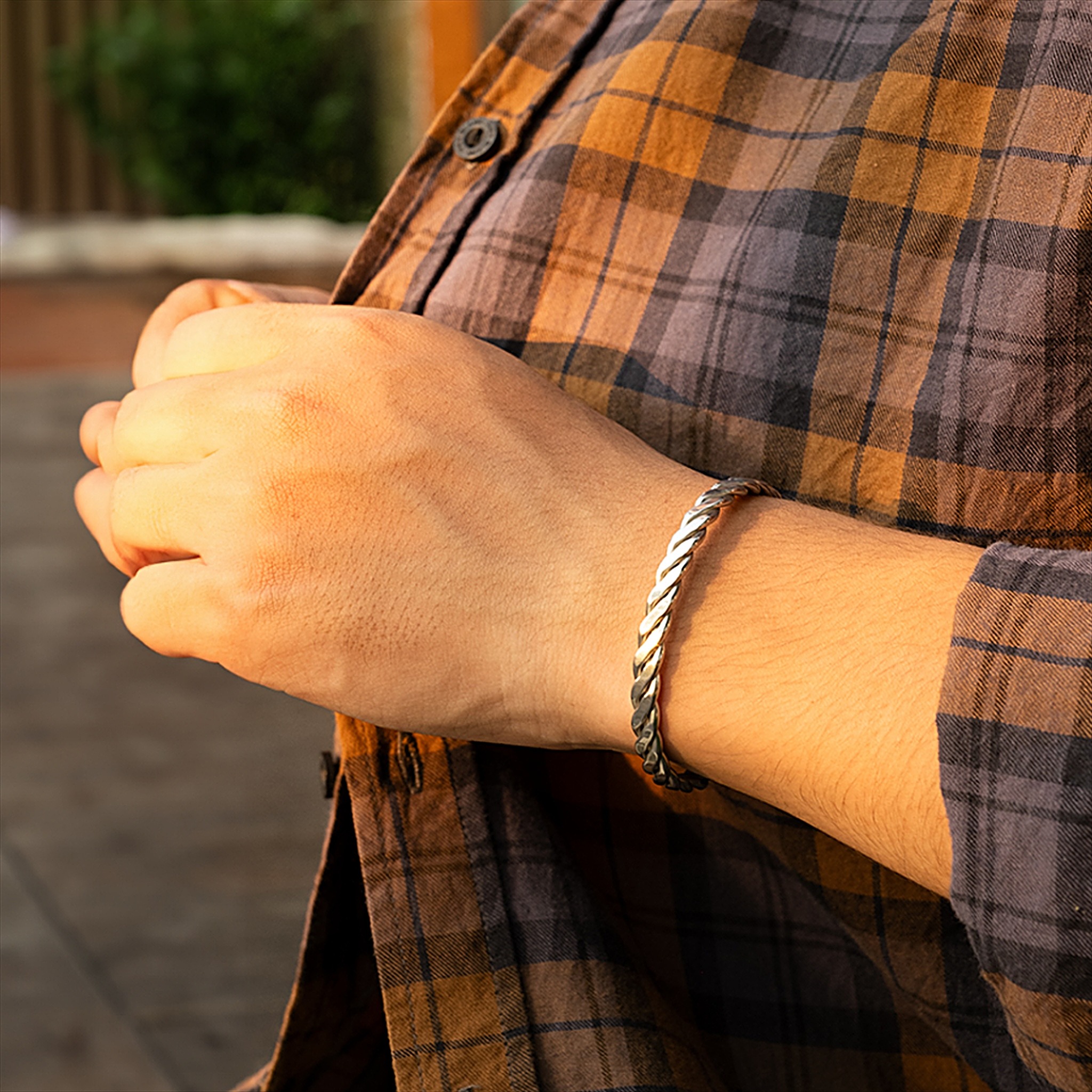 Racabel Kaleido Bangle - Gelang Pria Wanita Stainless Steel Anti Karat