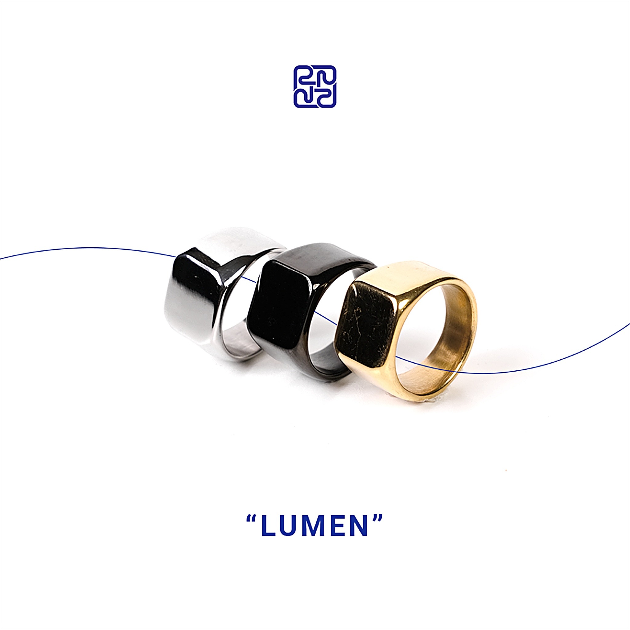 Racabel Lumen Ring - Cincin Pria Titanium Anti Karat