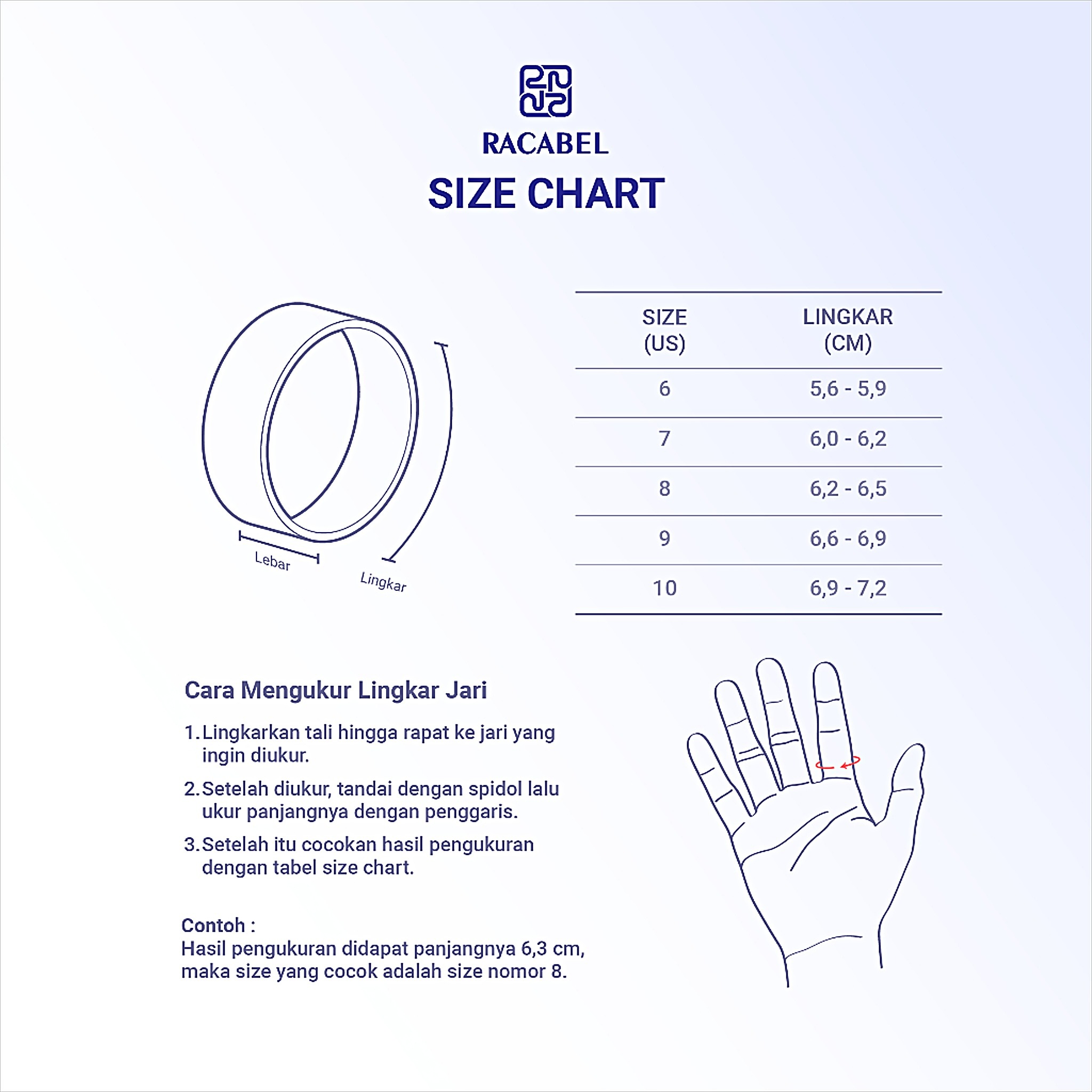 Racabel Lumen Ring - Cincin Pria Titanium Anti Karat