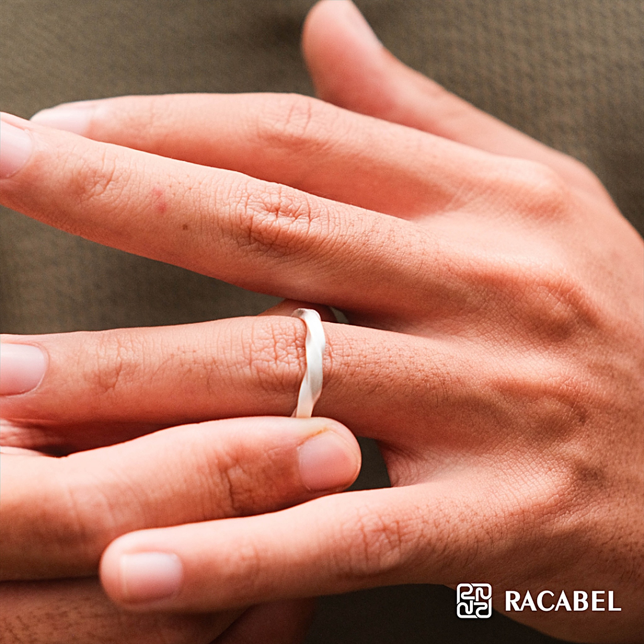 Racabel Lunara Ring - Cincin Pria Wanita Perak Asli Silver 999 Anti Karat