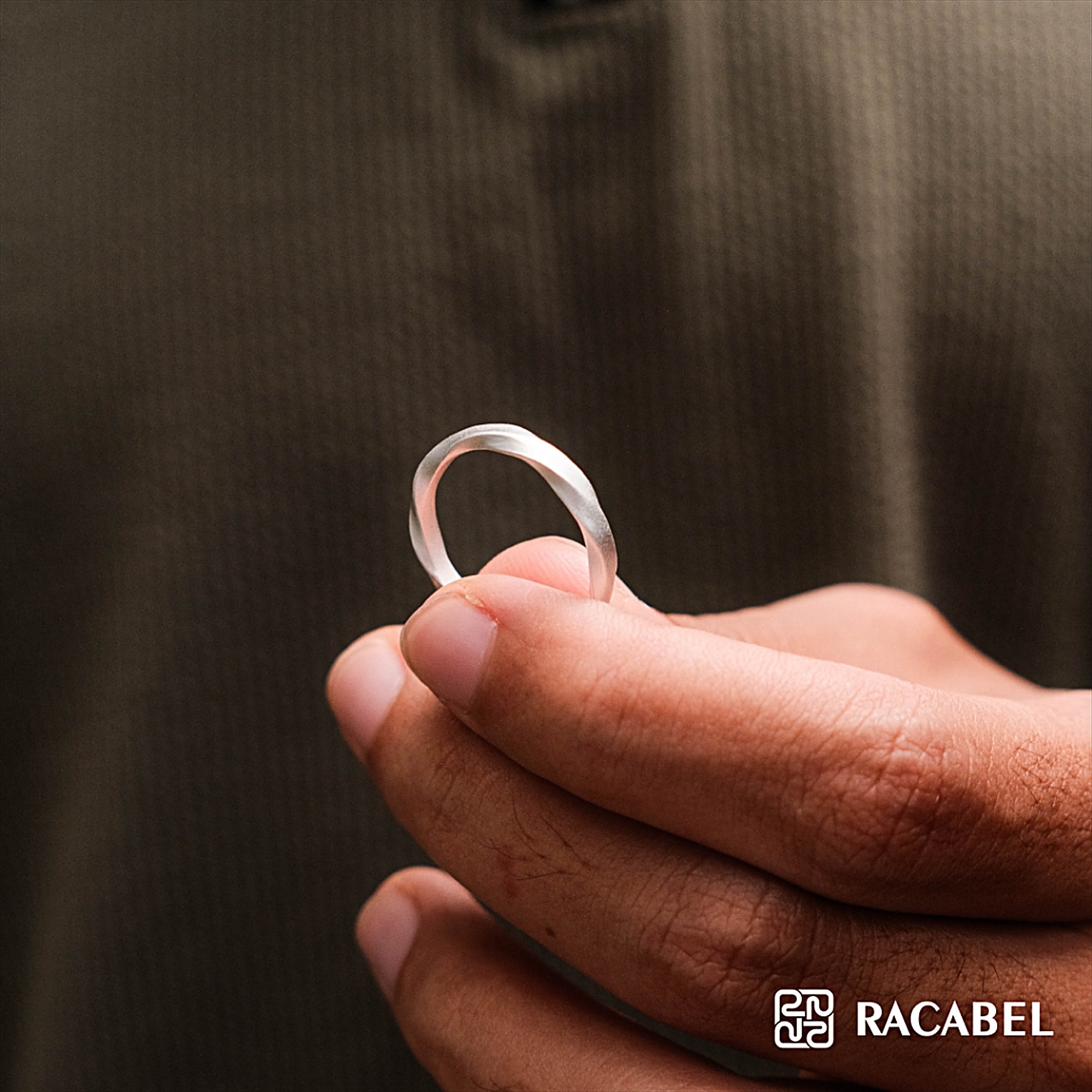 Racabel Lunara Ring - Cincin Pria Wanita Perak Asli Silver 999 Anti Karat