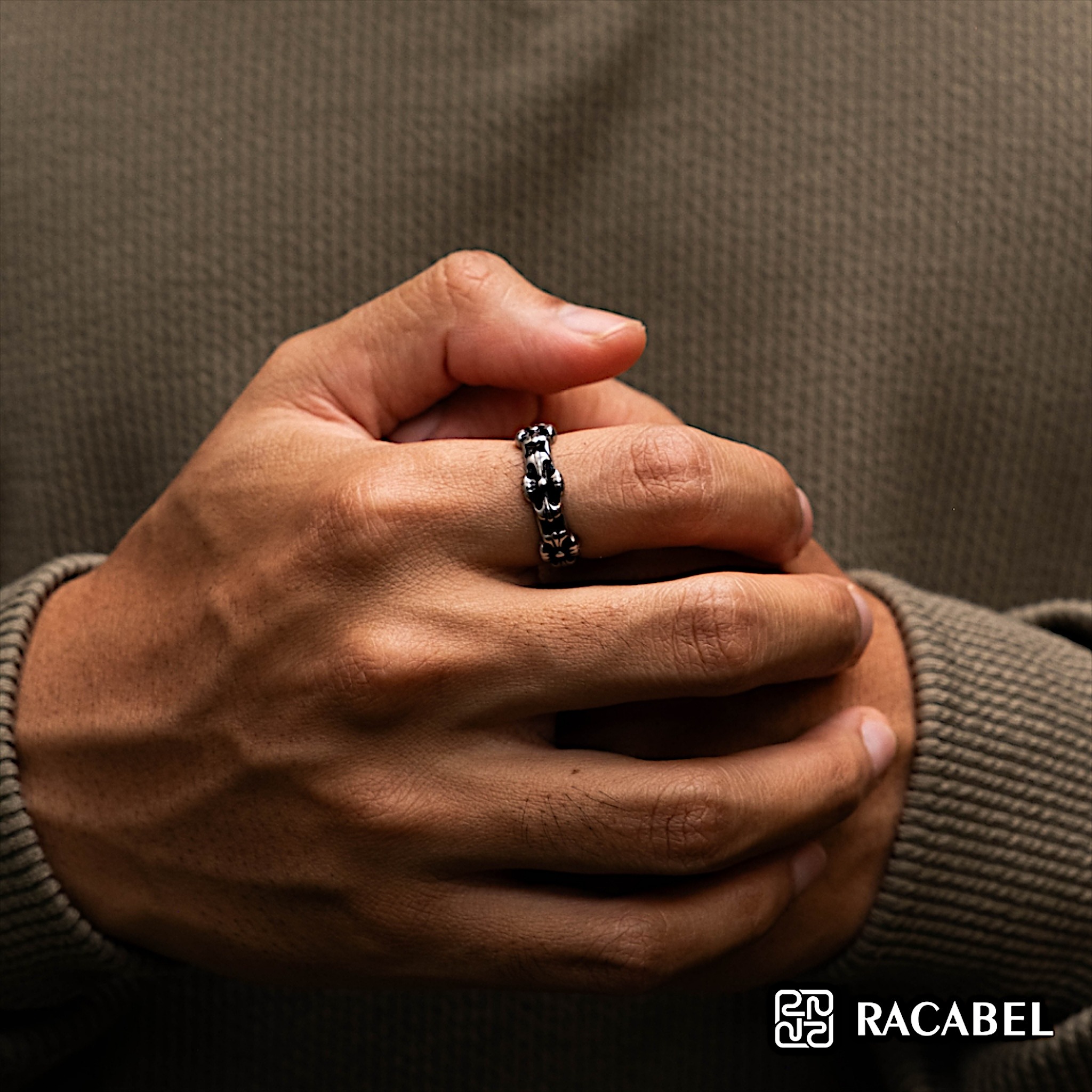 Racabel Lunox Ring - Cincin Pria Wanita Titanium Anti Karat