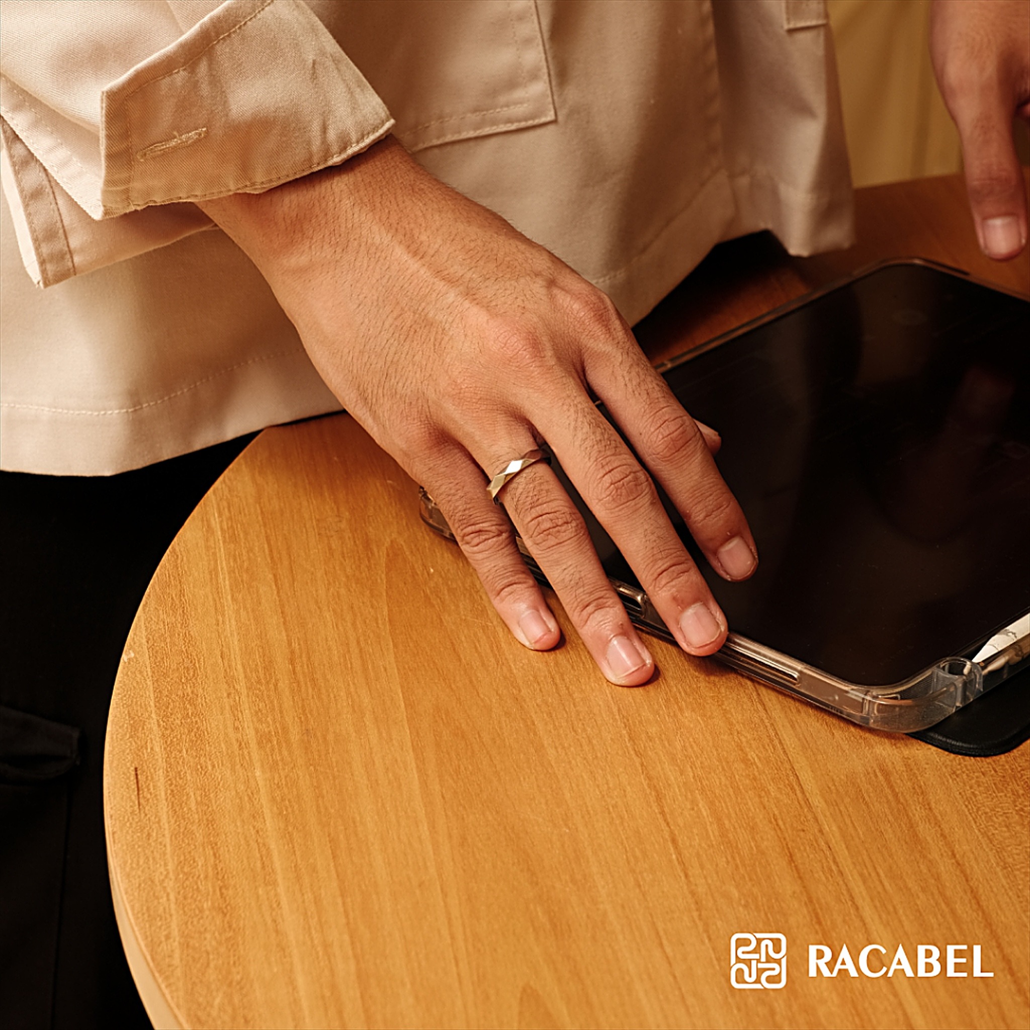 Racabel Quell Ring - Cincin Pria Wanita Titanium Anti Karat